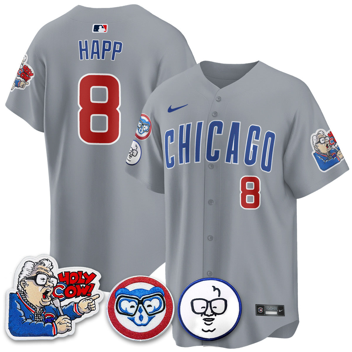 CHC Limited Jersey - Harry Caray "Holy Cow" Patch - Stitched