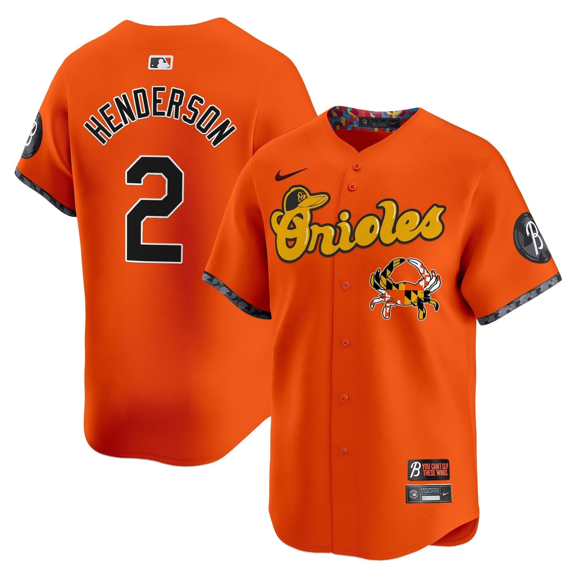 BAL Maryland Blue Crab Vapor Premier Limited Jersey - Stitched