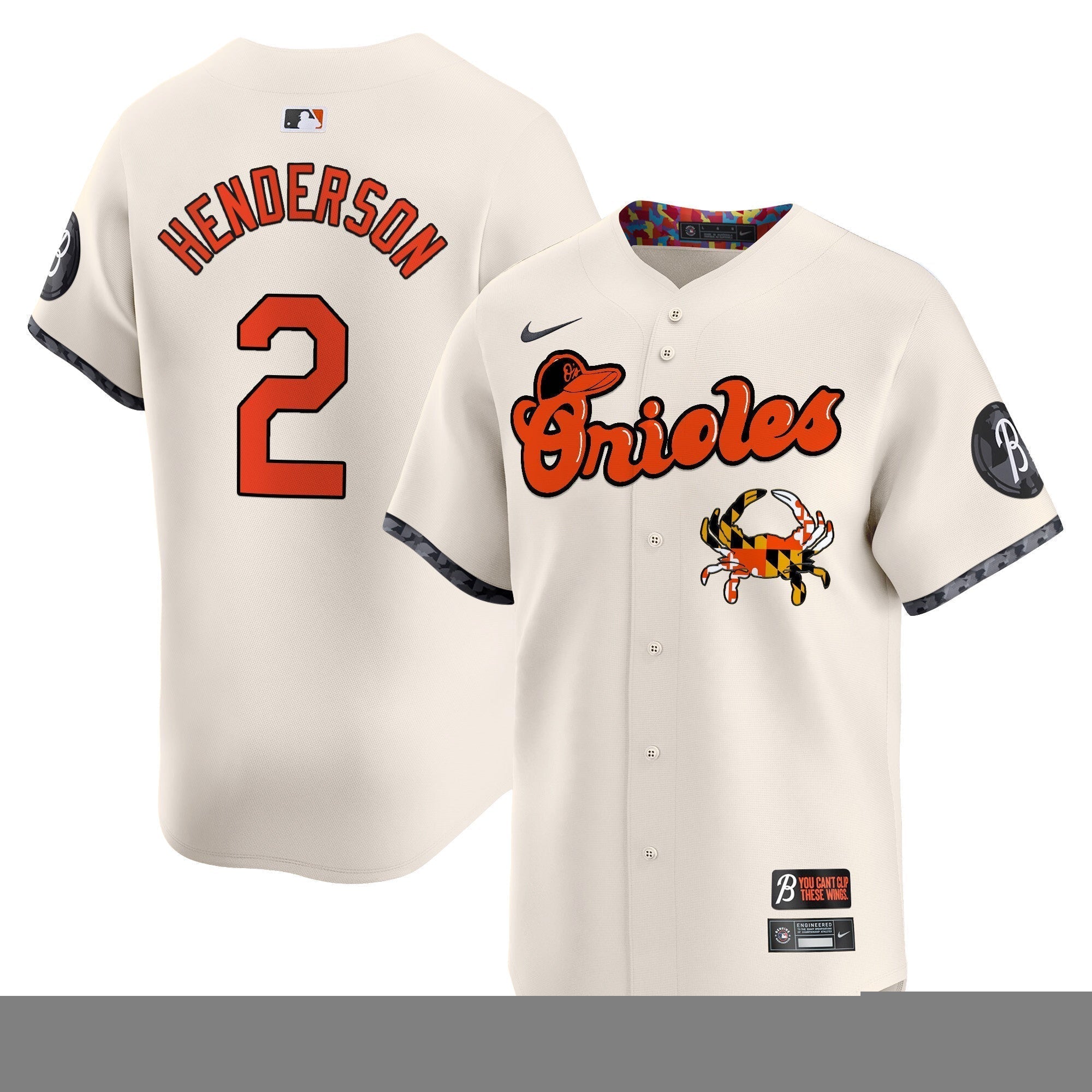 BAL Maryland Blue Crab Vapor Premier Limited Jersey - Stitched