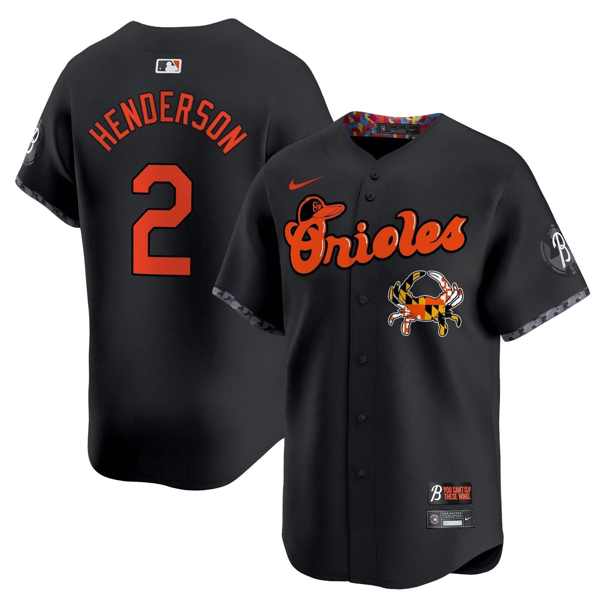 BAL Maryland Blue Crab Vapor Premier Limited Jersey - Stitched