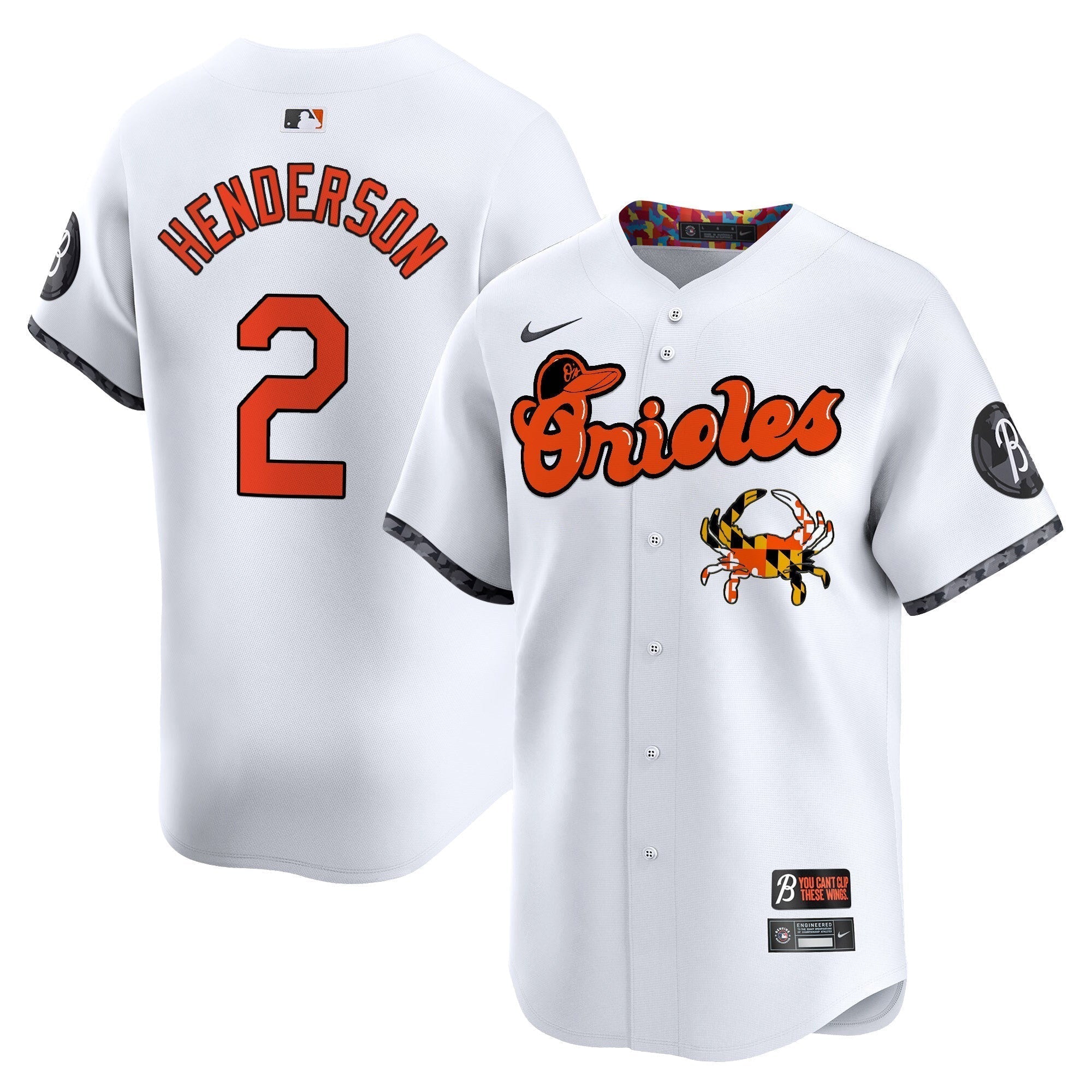 BAL Maryland Blue Crab Vapor Premier Limited Jersey - Stitched