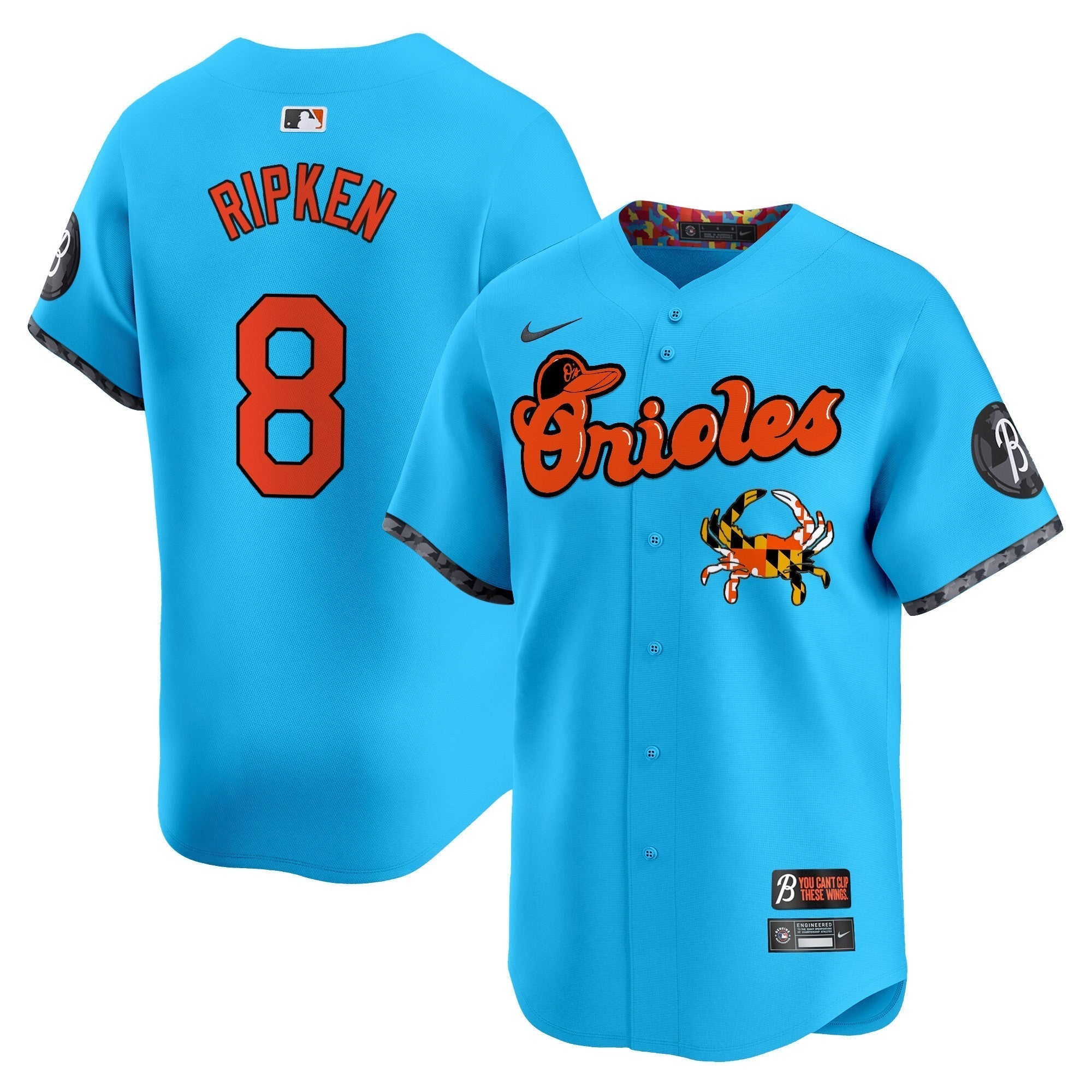 BAL Maryland Blue Crab Vapor Premier Limited Jersey - Stitched