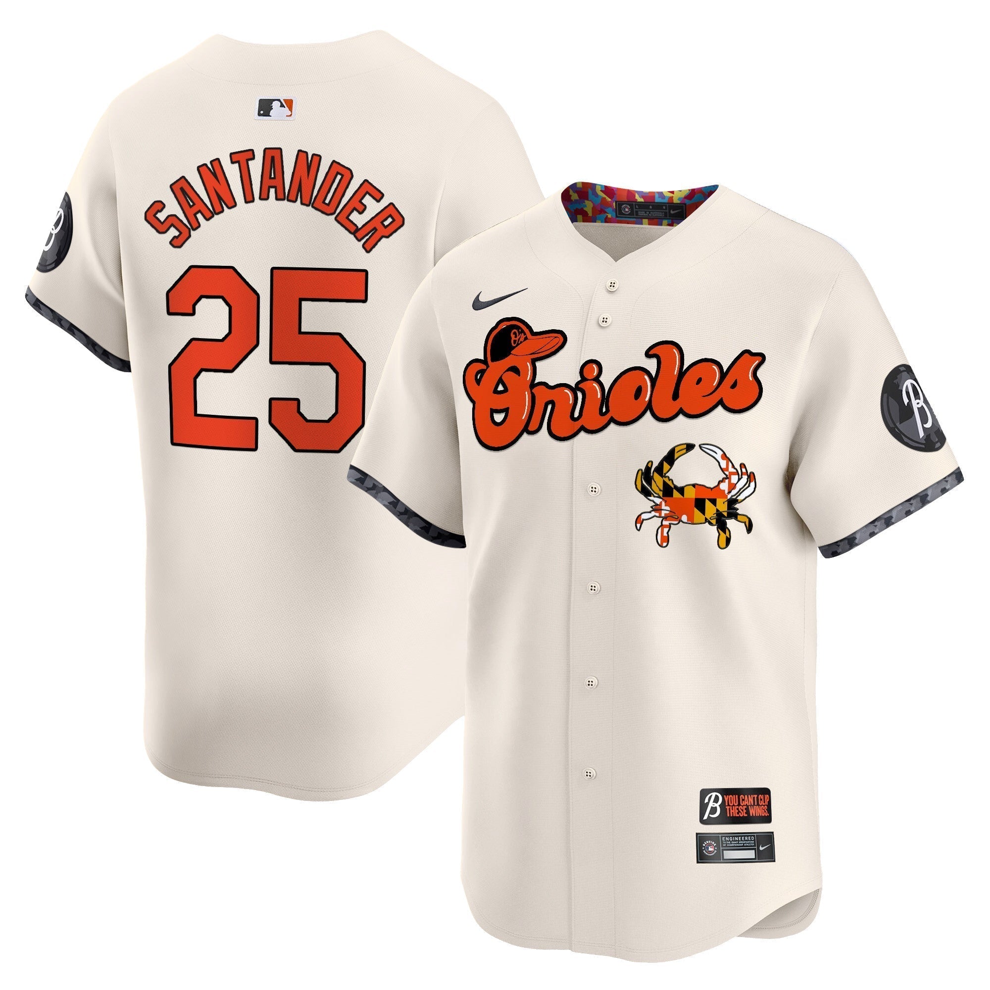 BAL Maryland Blue Crab Vapor Premier Limited Jersey - Stitched