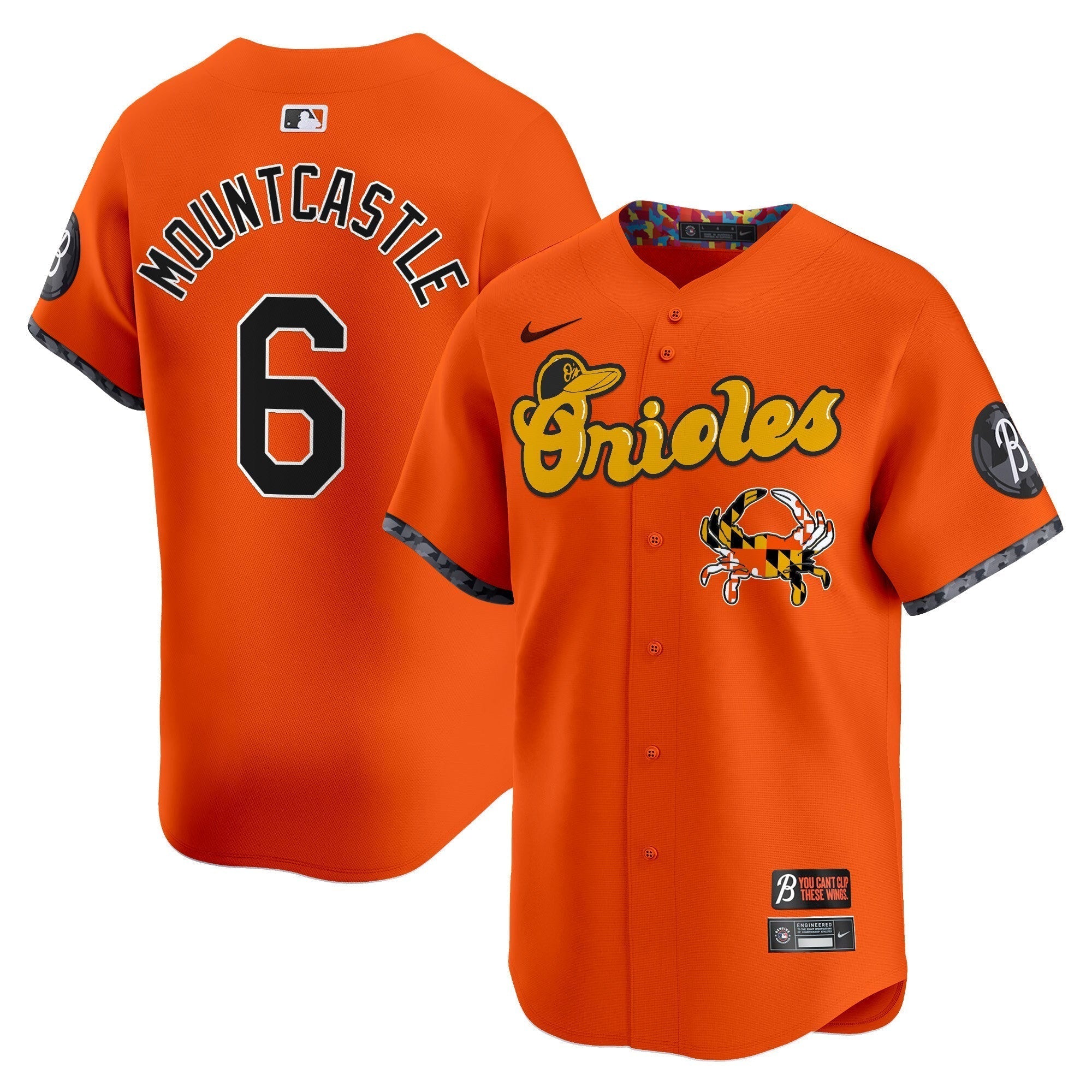 BAL Maryland Blue Crab Vapor Premier Limited Jersey - Stitched