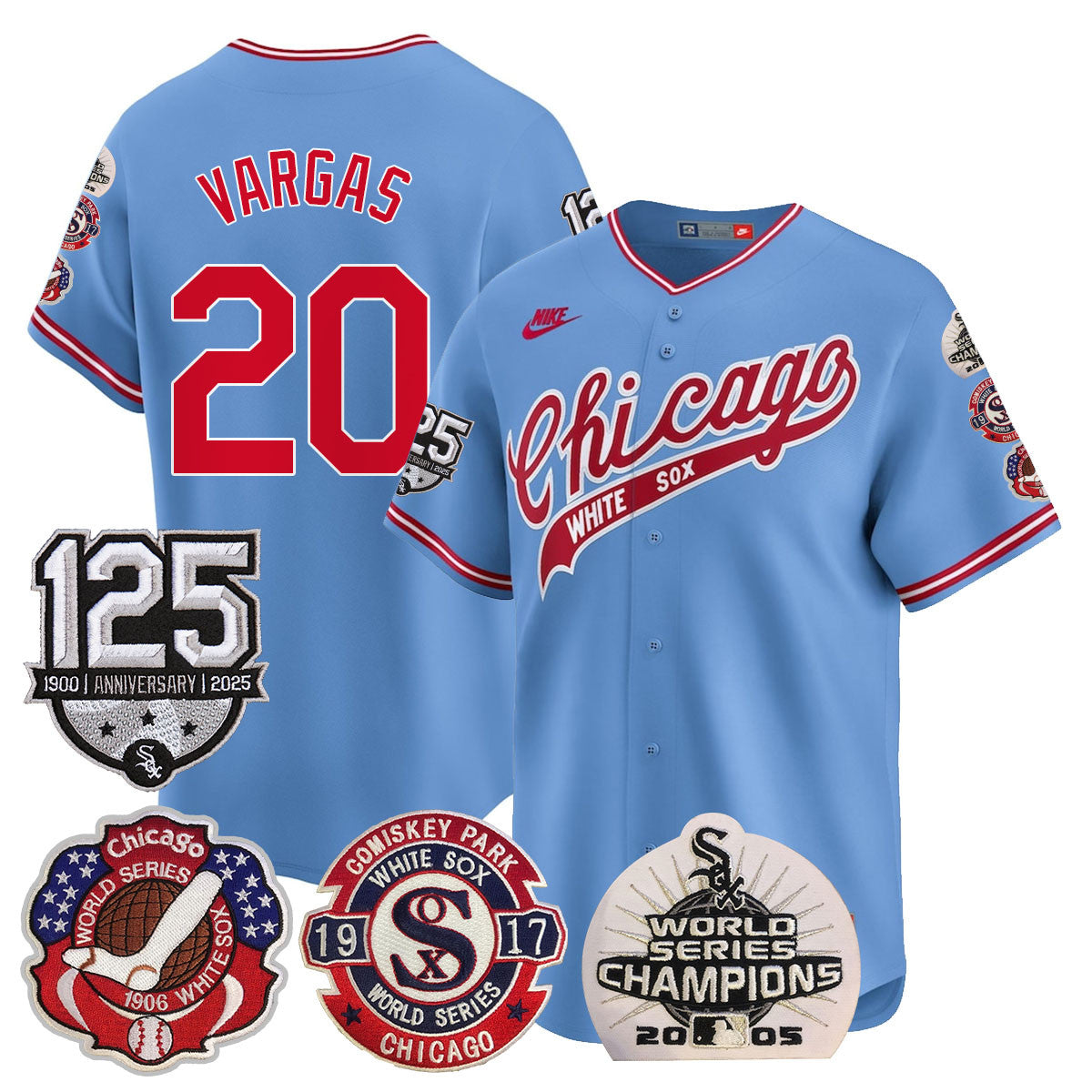 CWS 125th Anniversary - World Series Champions Jersey - Stitched