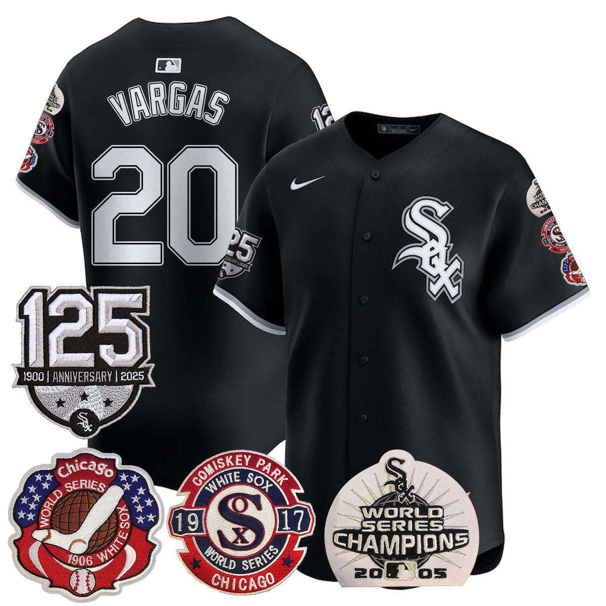 CWS 125th Anniversary - World Series Champions Jersey - Stitched