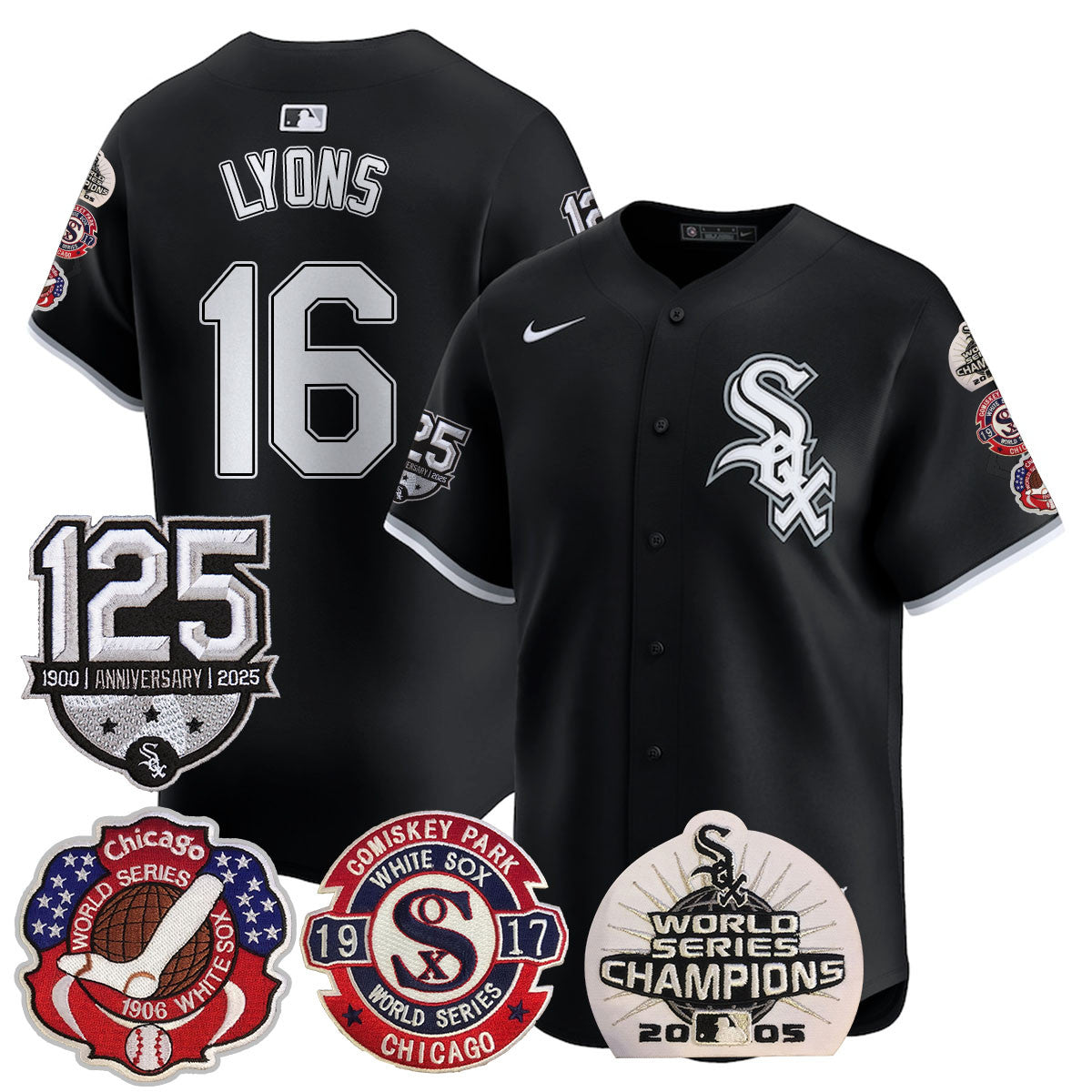 CWS 125th Anniversary - World Series Champions Jersey - Stitched