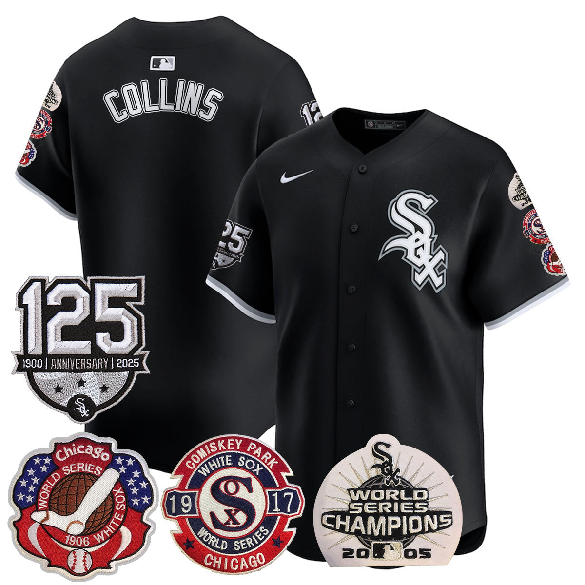 CWS 125th Anniversary - World Series Champions Jersey - Stitched