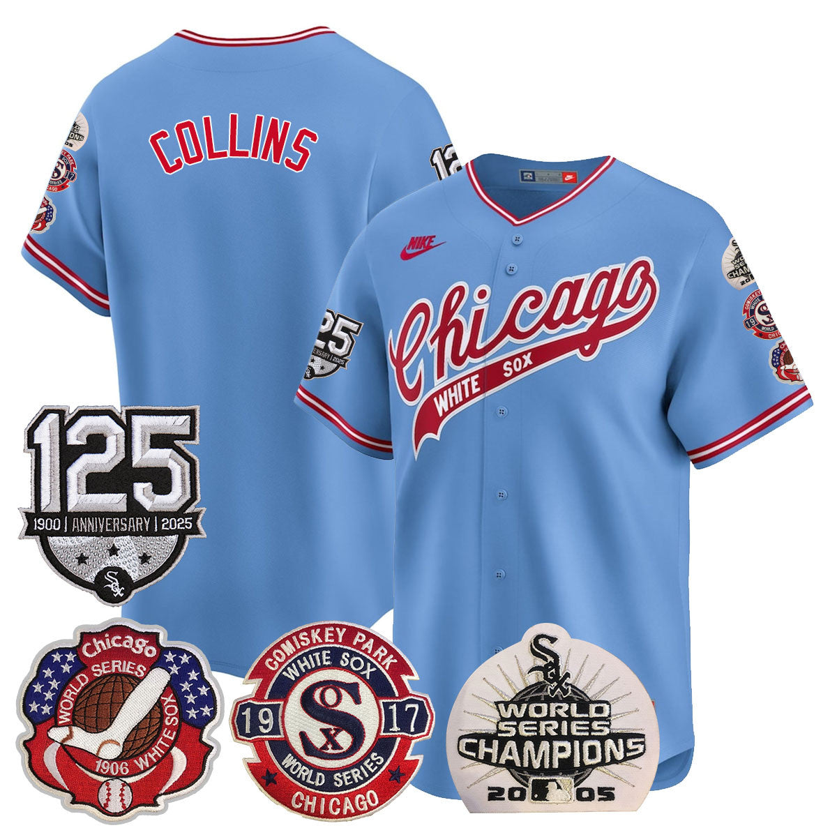 CWS 125th Anniversary - World Series Champions Jersey - Stitched
