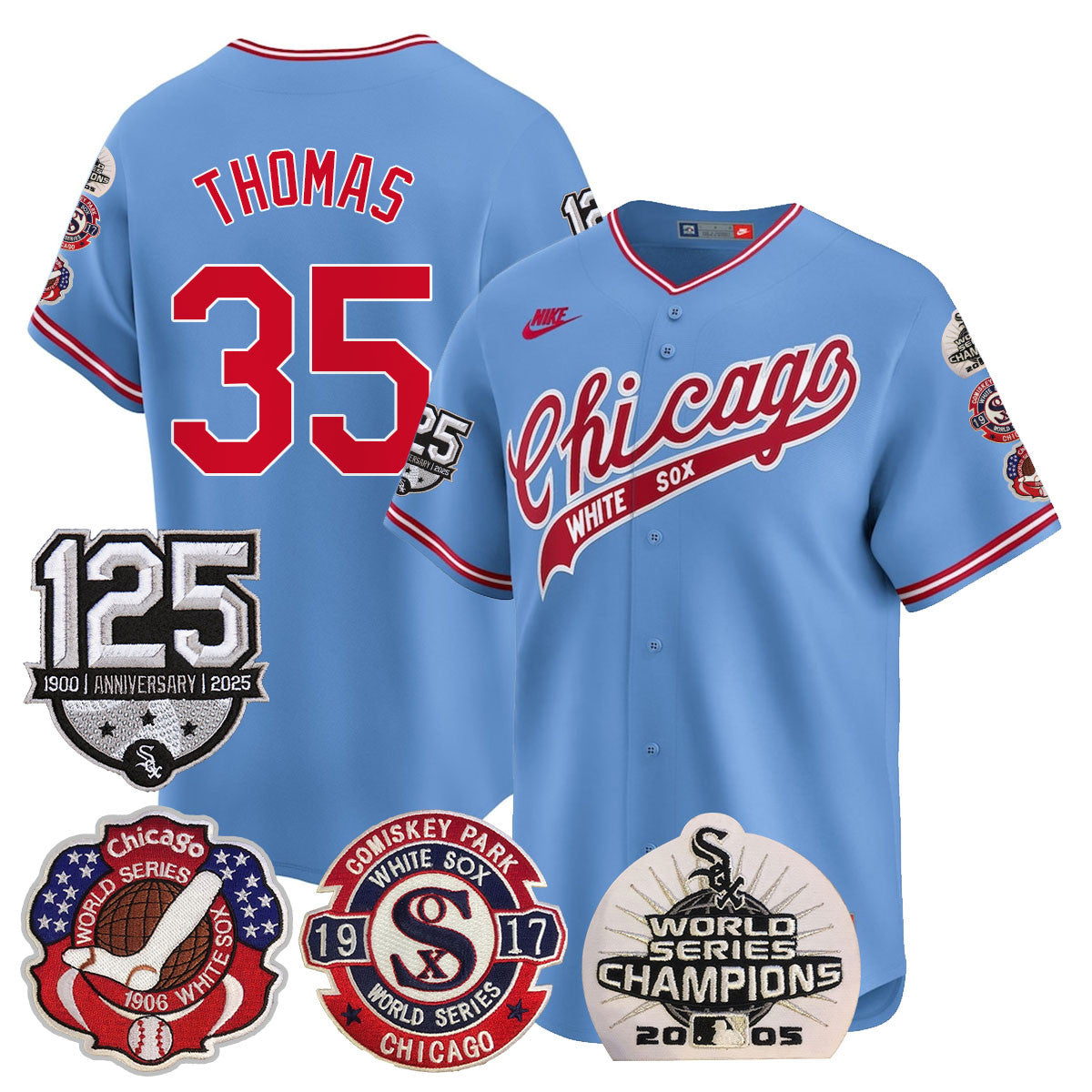 CWS 125th Anniversary - World Series Champions Jersey - Stitched
