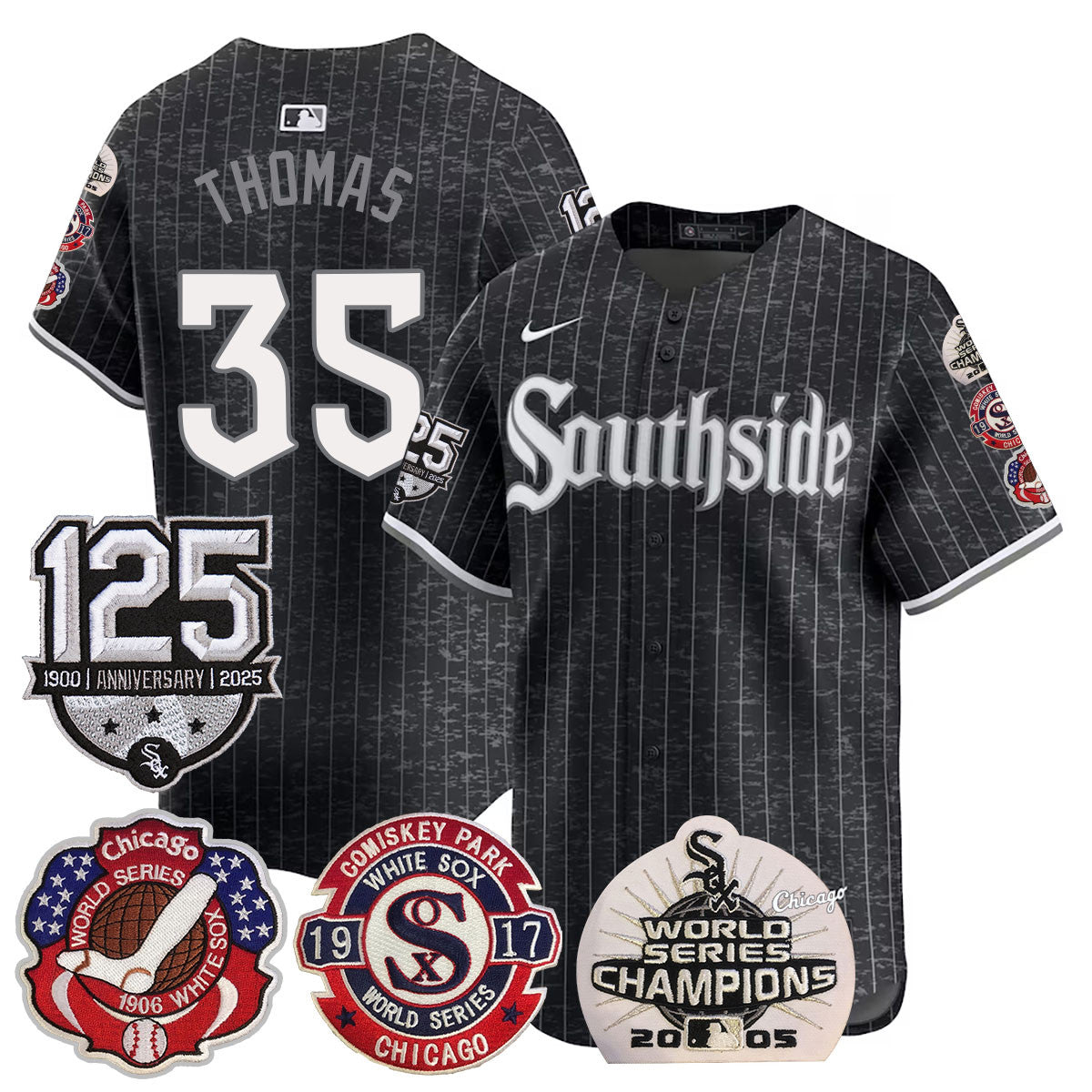 CWS 125th Anniversary - World Series Champions Jersey - Stitched