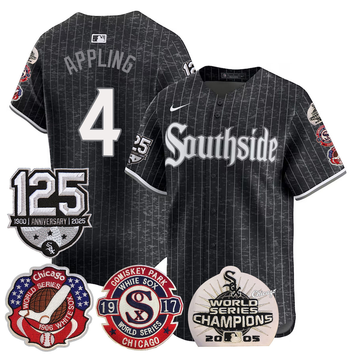 CWS 125th Anniversary - World Series Champions Jersey - Stitched