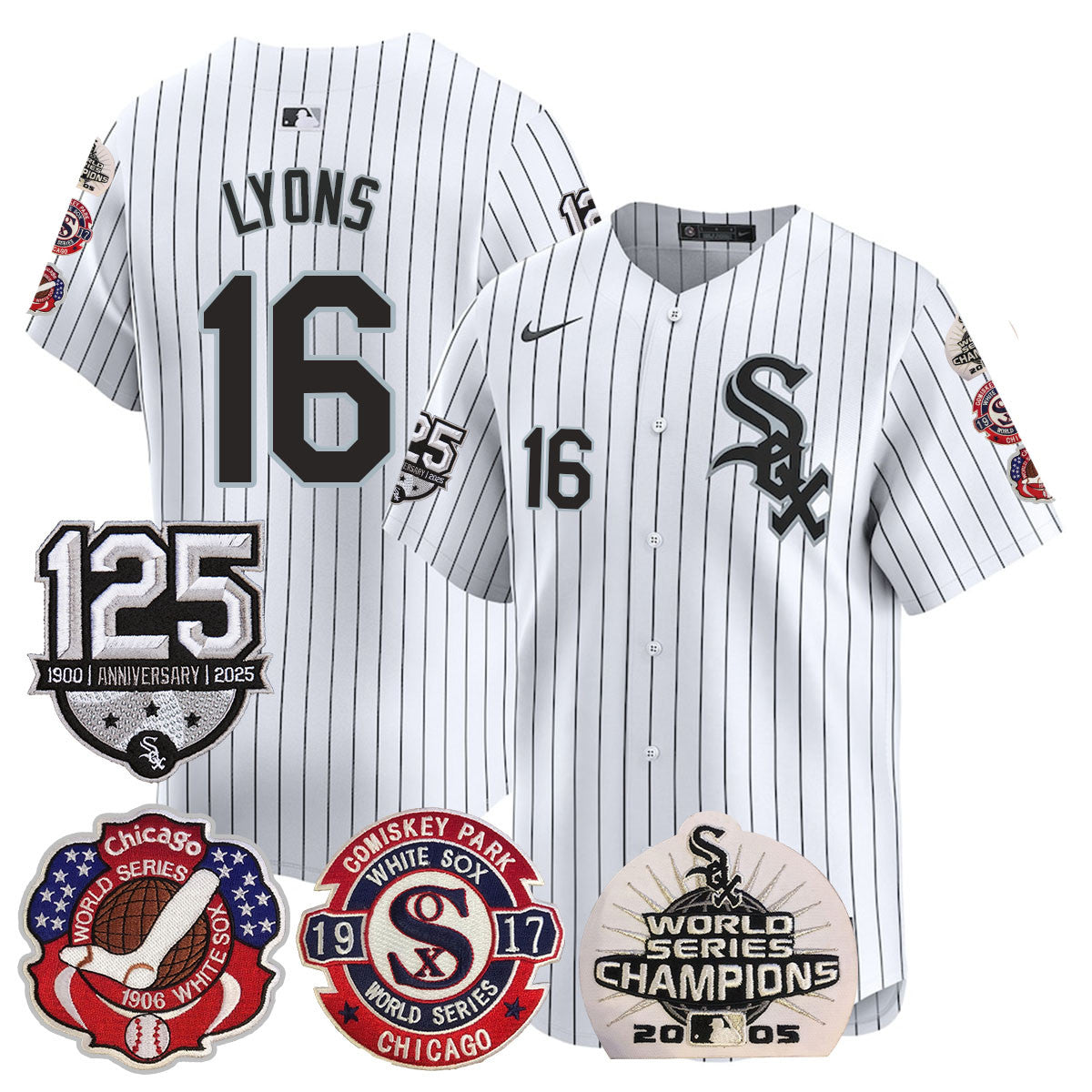 CWS 125th Anniversary - World Series Champions Jersey - Stitched