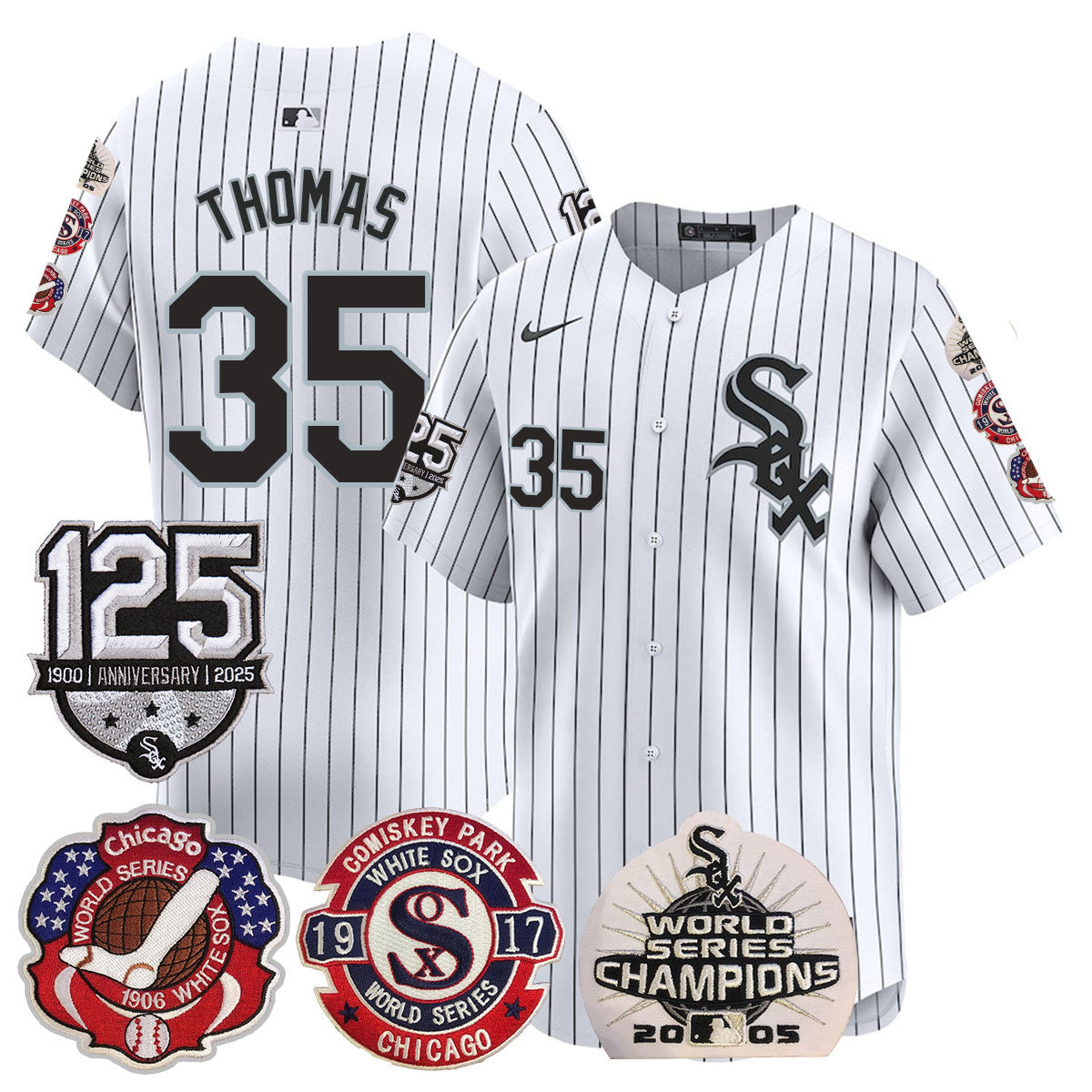 CWS 125th Anniversary - World Series Champions Jersey - Stitched