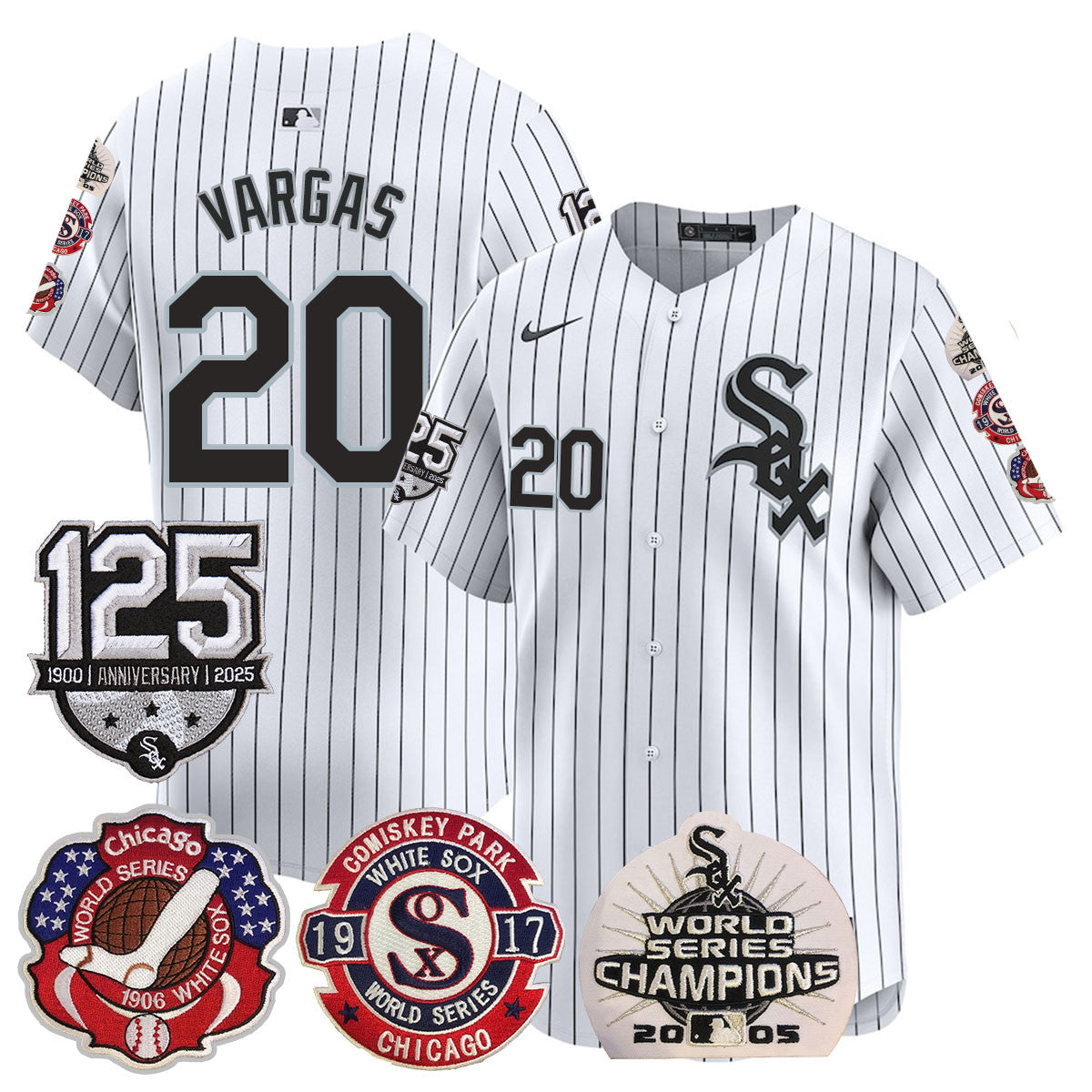 CWS 125th Anniversary - World Series Champions Jersey - Stitched