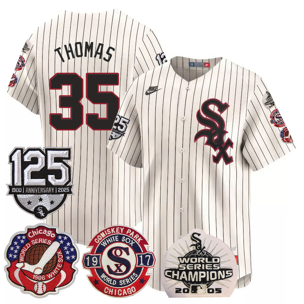 CWS 125th Anniversary - World Series Champions Jersey - Stitched