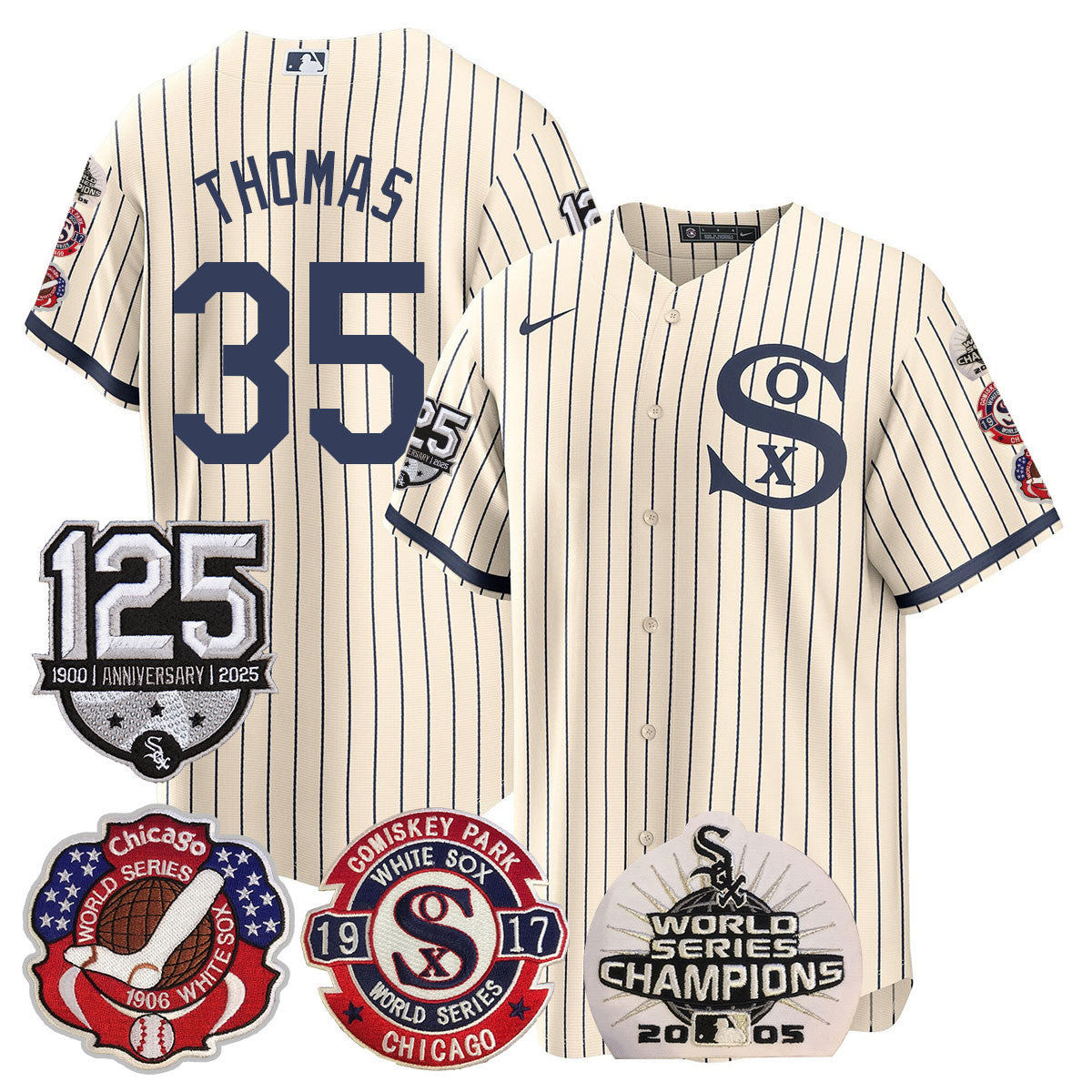 CWS 125th Anniversary - World Series Champions Jersey - Stitched