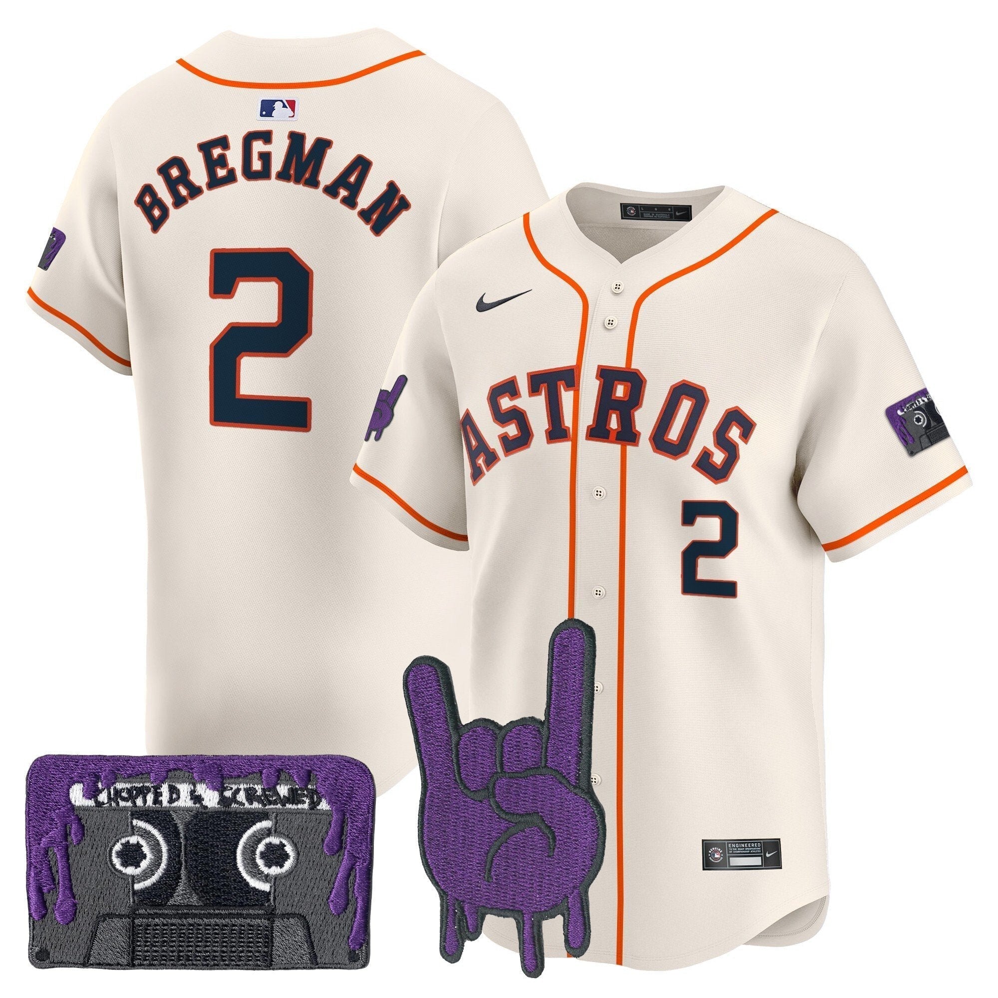 HOU DJ Screw Patch Vapor Premier Limited Jersey - Stitched