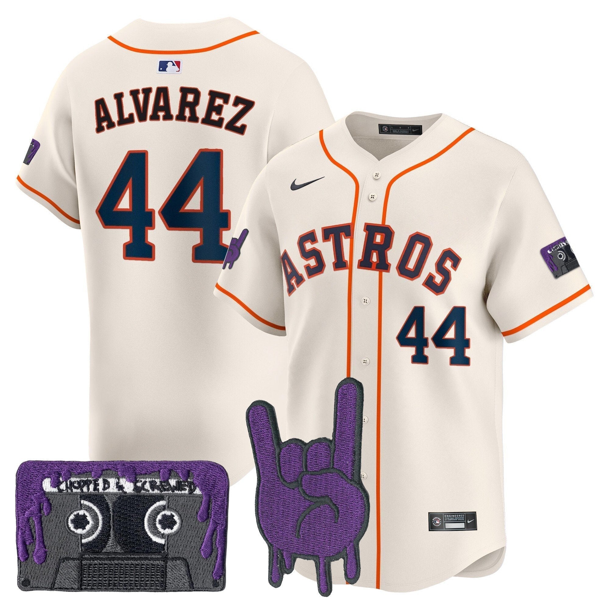 HOU DJ Screw Patch Vapor Premier Limited Jersey - Stitched