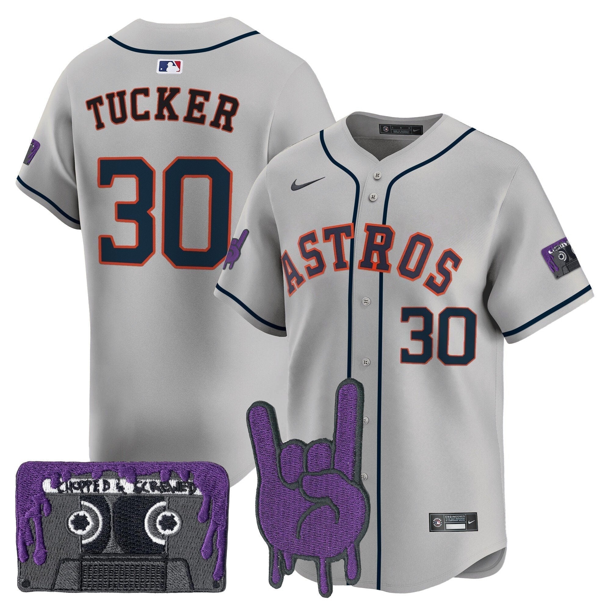 HOU DJ Screw Patch Vapor Premier Limited Jersey - Stitched