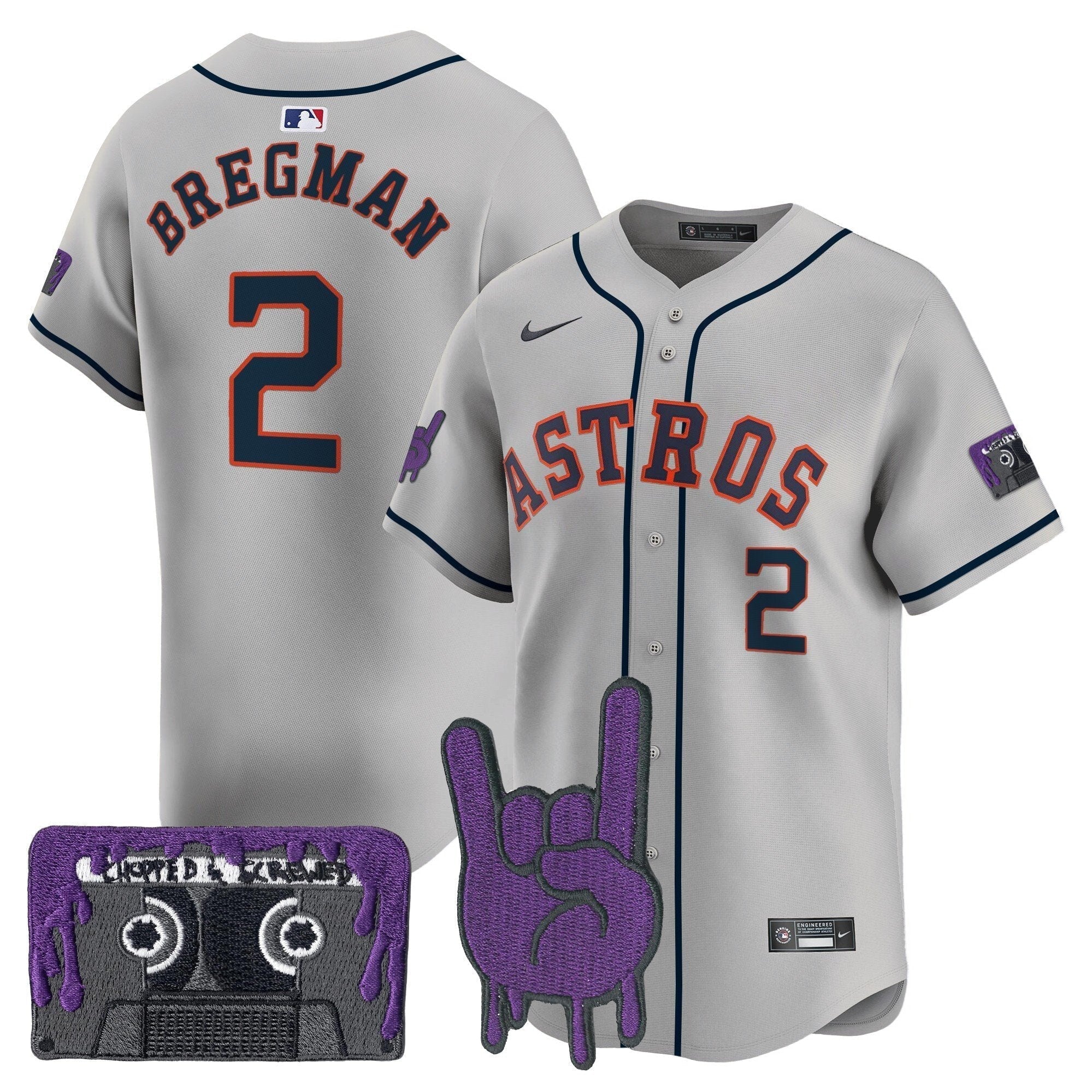HOU DJ Screw Patch Vapor Premier Limited Jersey - Stitched