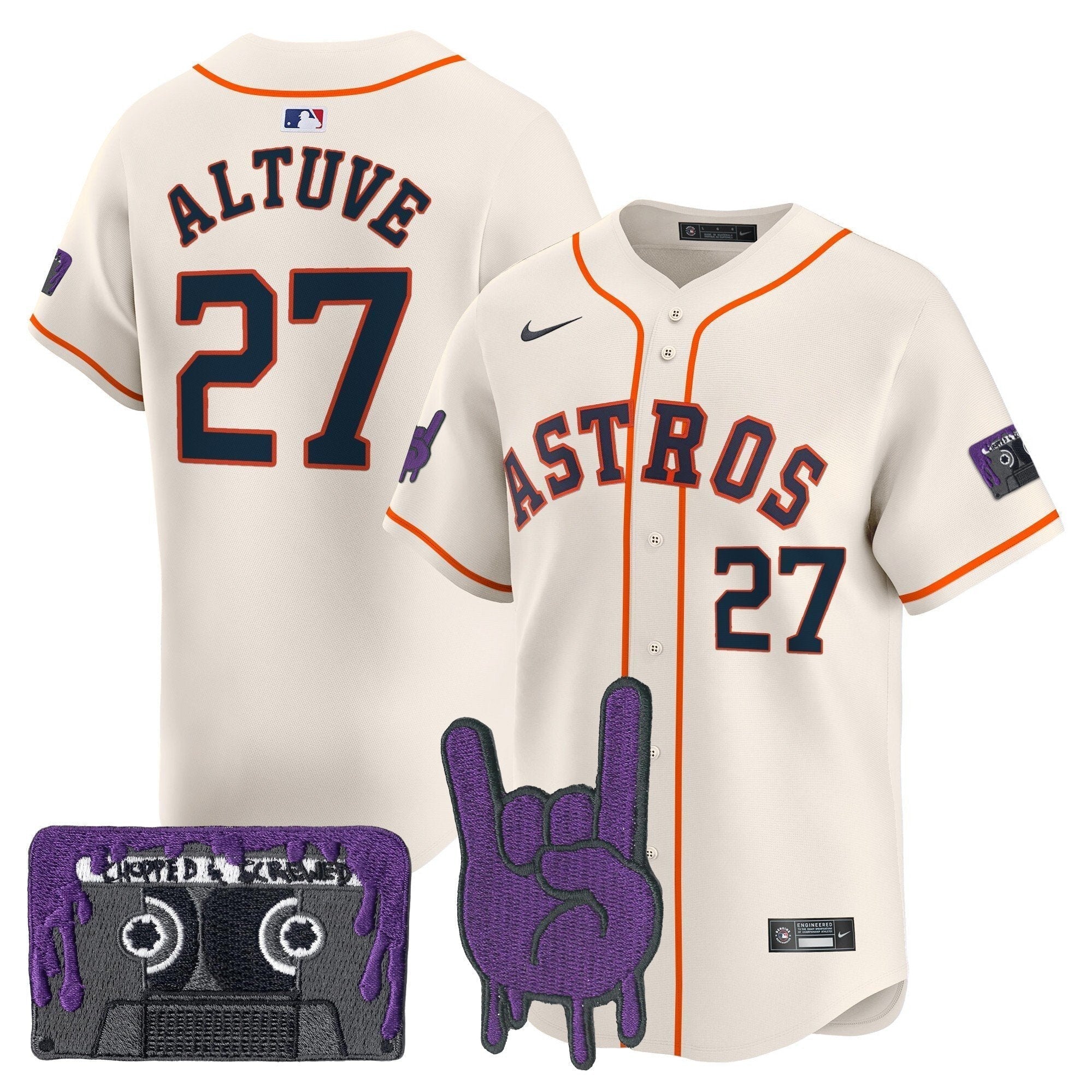 HOU DJ Screw Patch Vapor Premier Limited Jersey - Stitched
