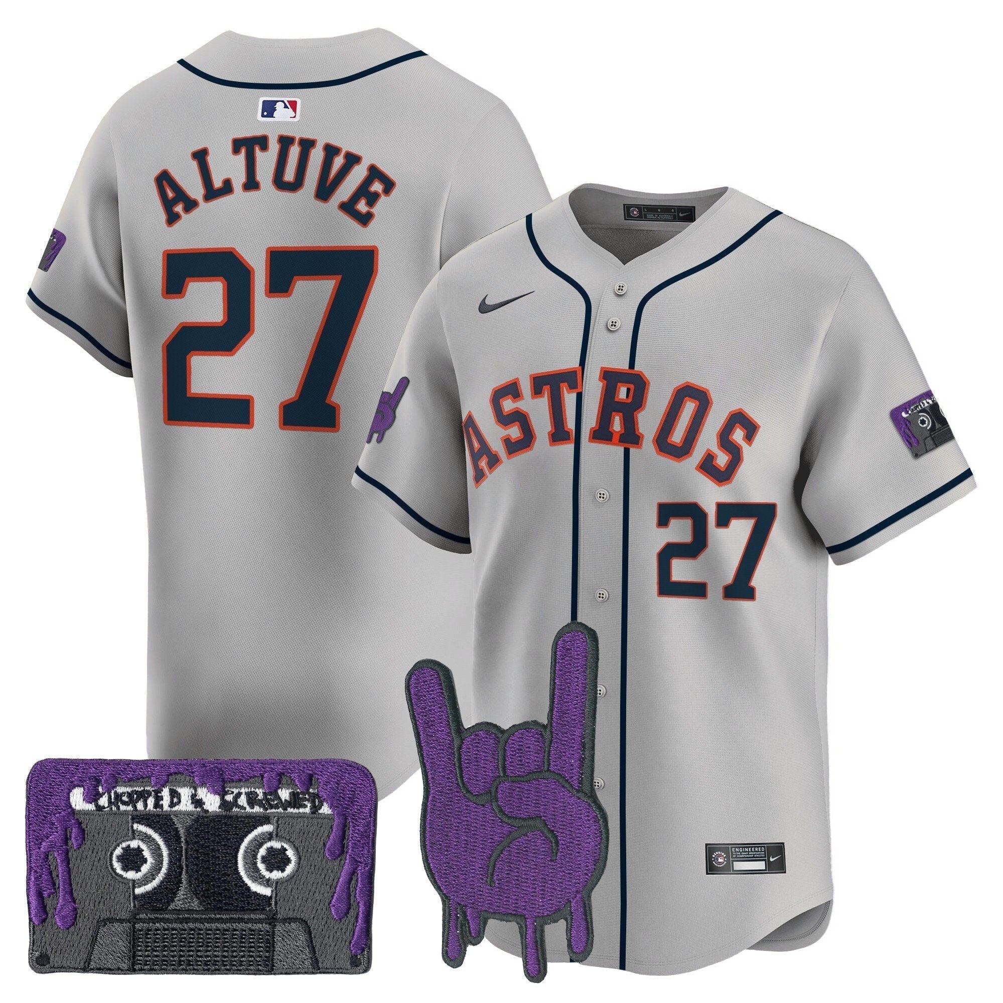 HOU DJ Screw Patch Vapor Premier Limited Jersey - Stitched