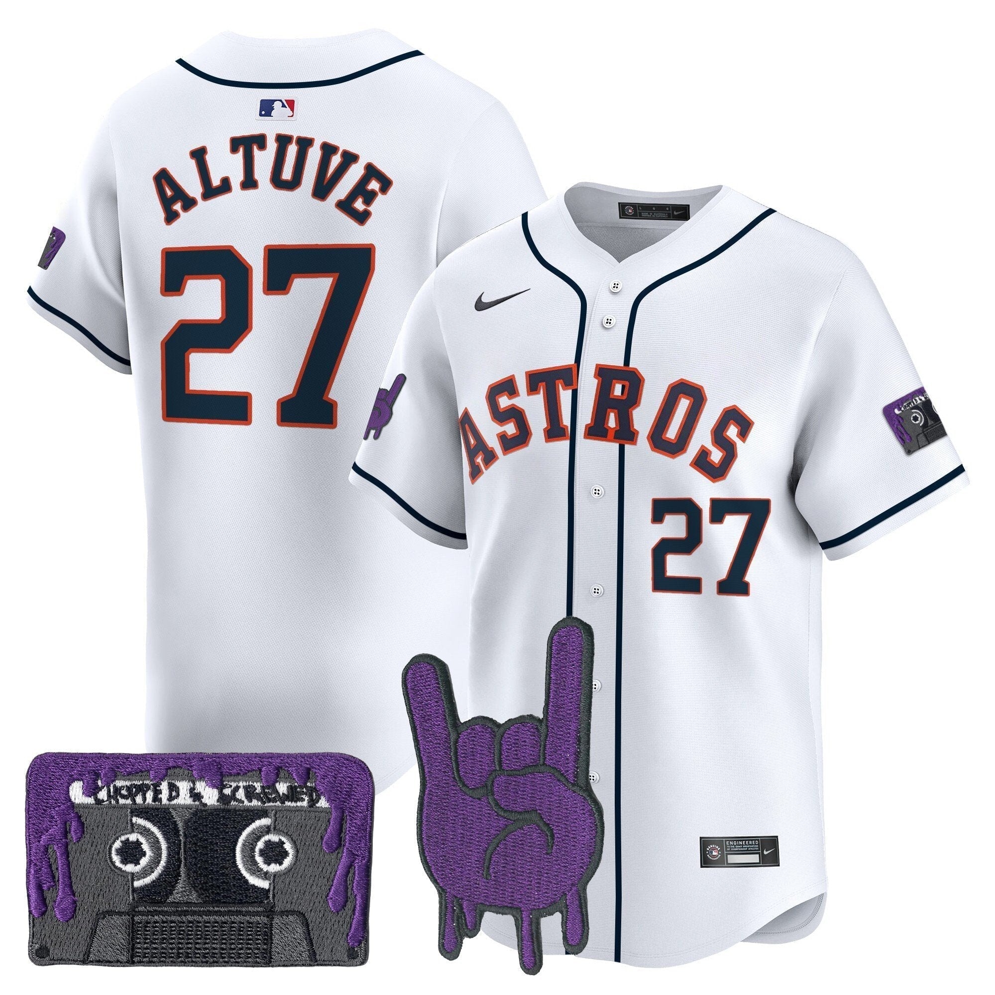 HOU DJ Screw Patch Vapor Premier Limited Jersey - Stitched