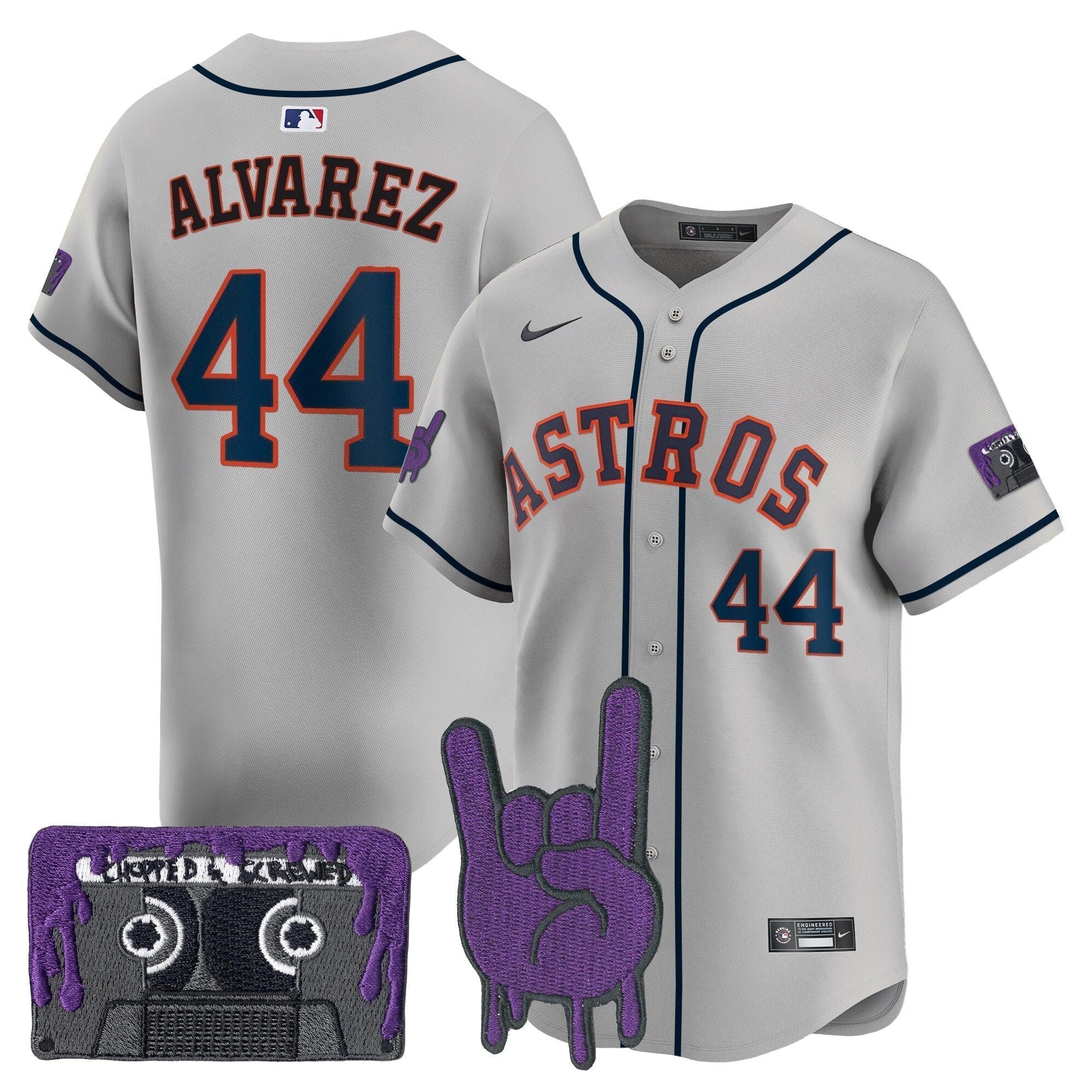 HOU DJ Screw Patch Vapor Premier Limited Jersey - Stitched