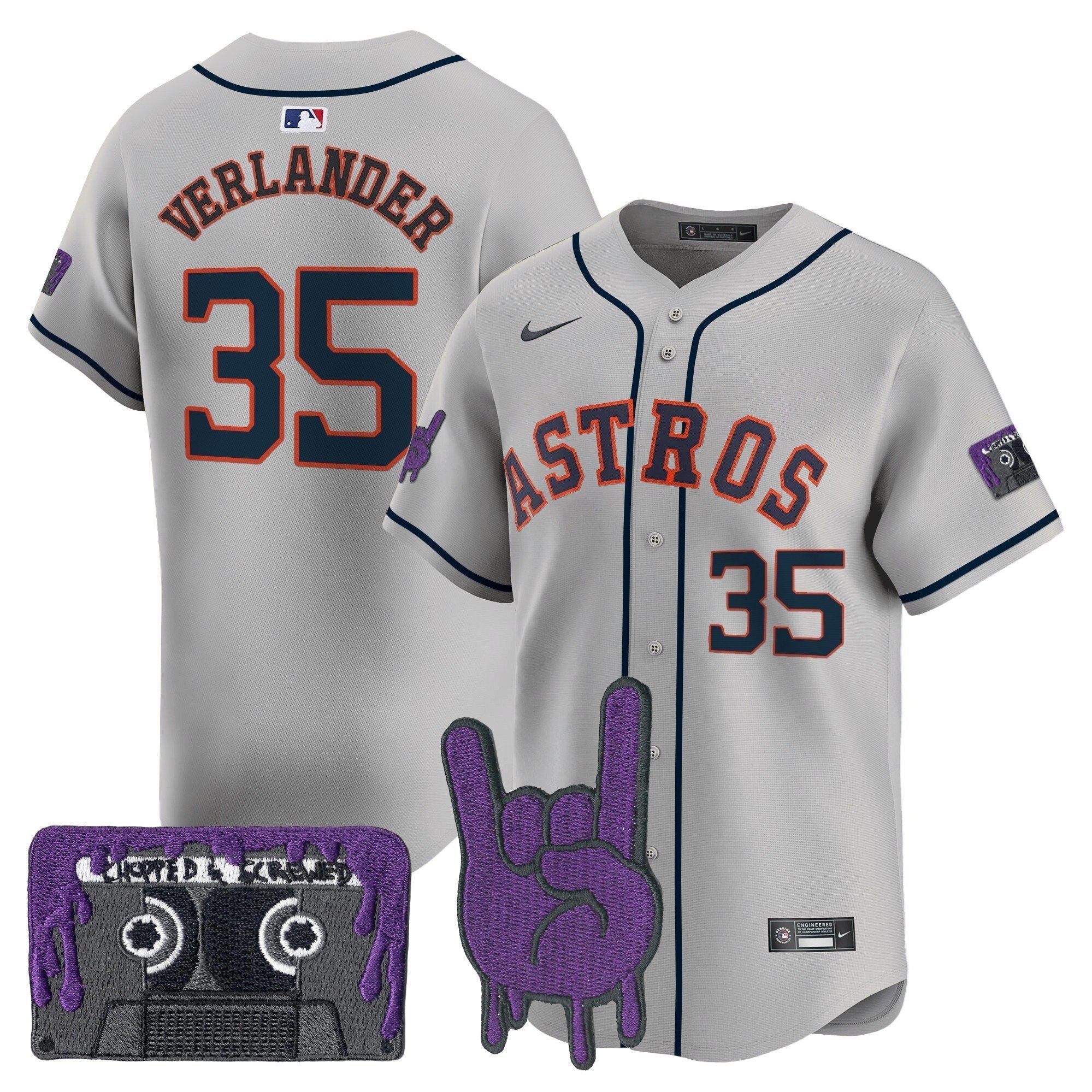 HOU DJ Screw Patch Vapor Premier Limited Jersey - Stitched
