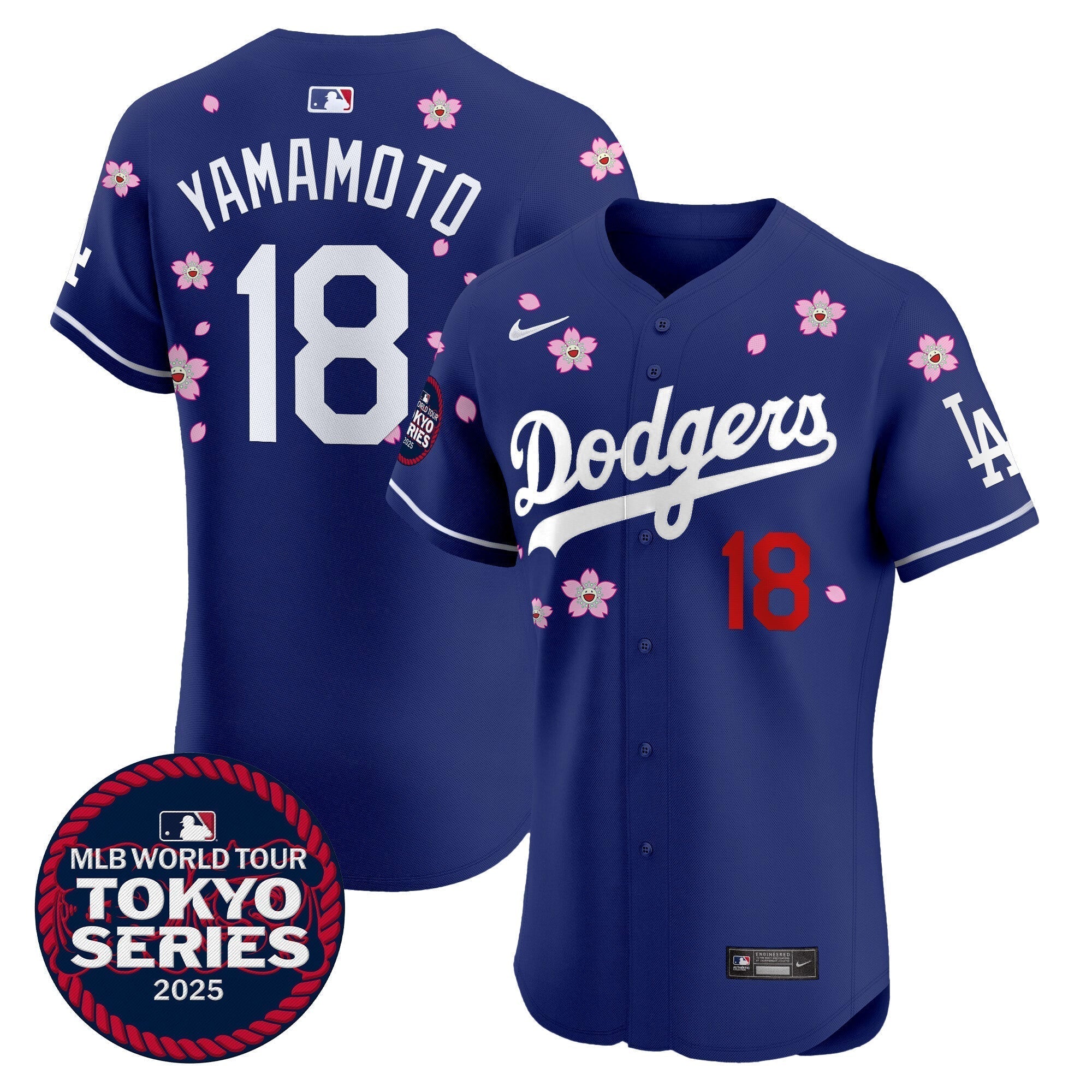 Dodgers Tokyo Series 2025 Vapor Premier Elite Jersey - Stitched