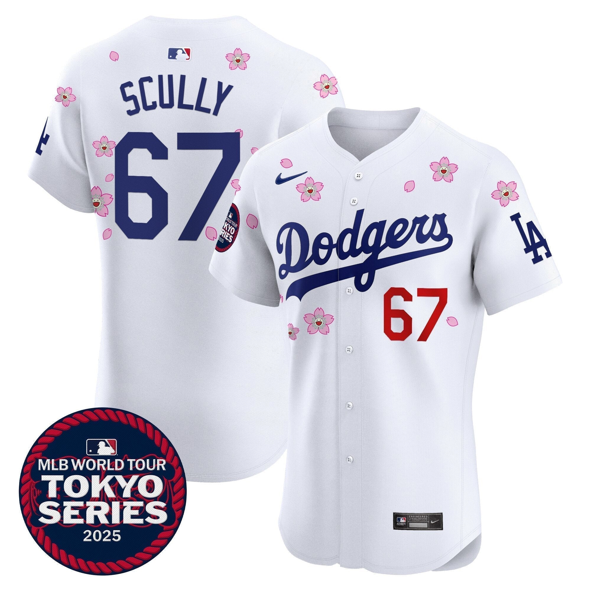 Dodgers Tokyo Series 2025 Vapor Premier Elite Jersey - Stitched