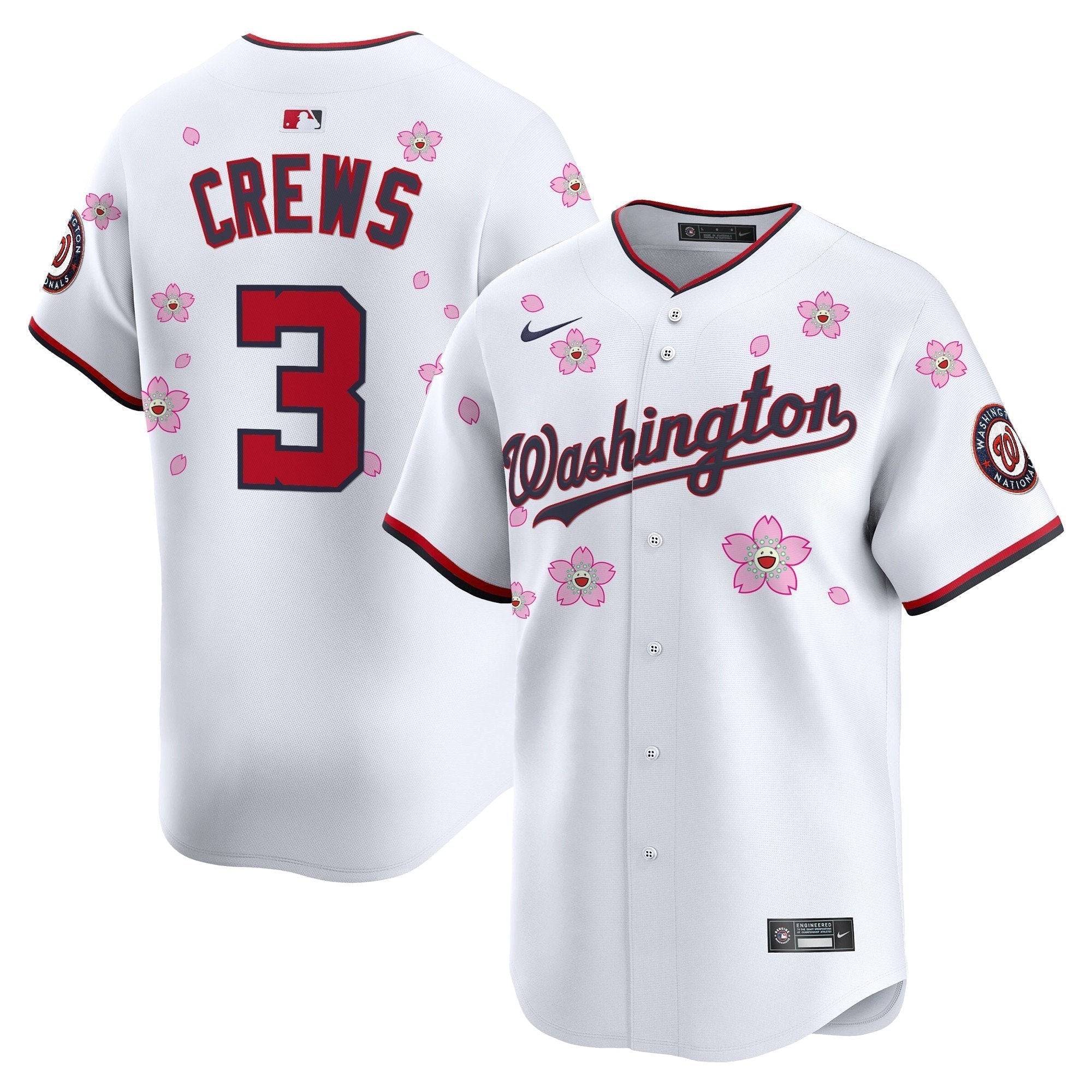 WSH Cherry Blossom Vapor Premier Limited Jersey - Stitched
