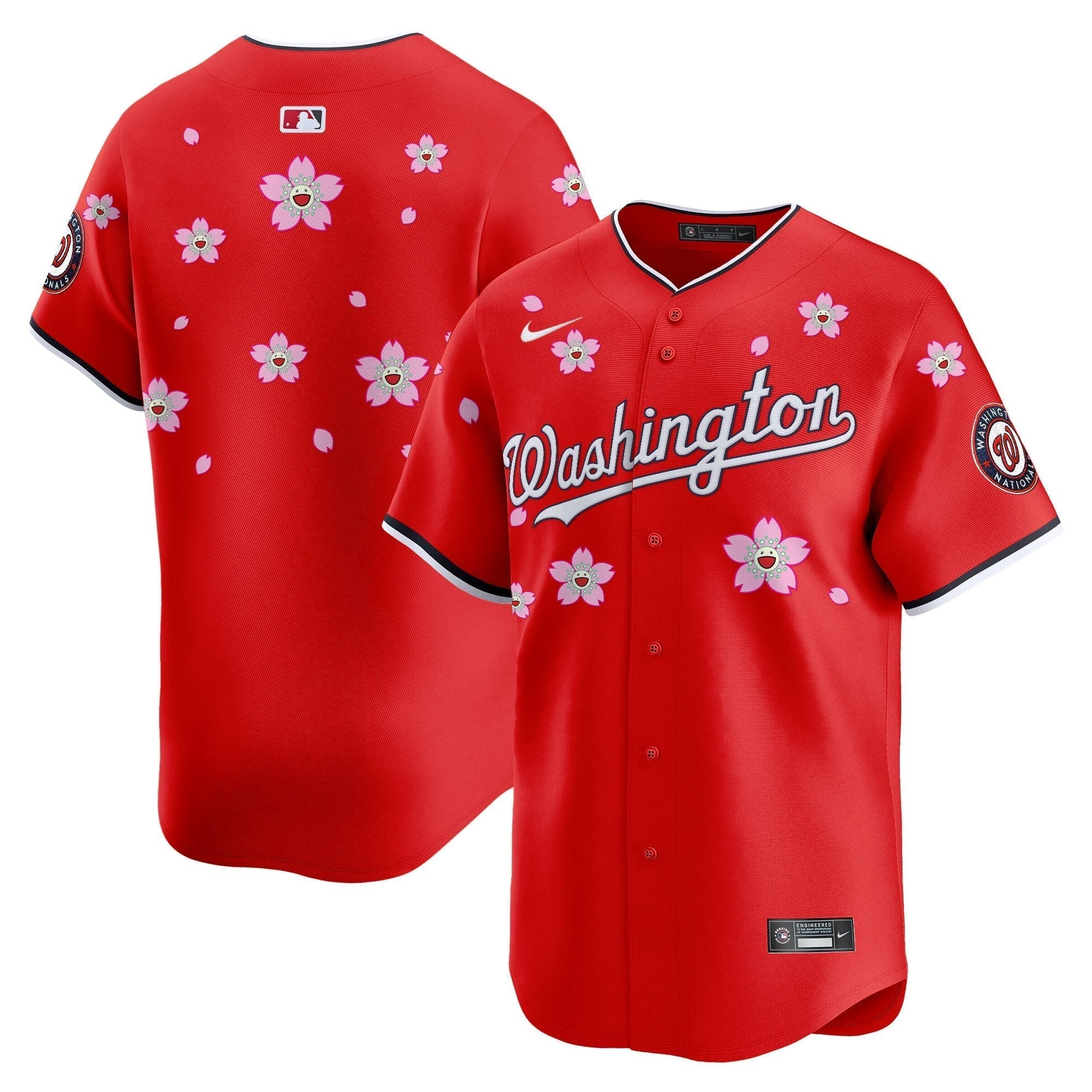WSH Cherry Blossom Vapor Premier Limited Jersey - Stitched