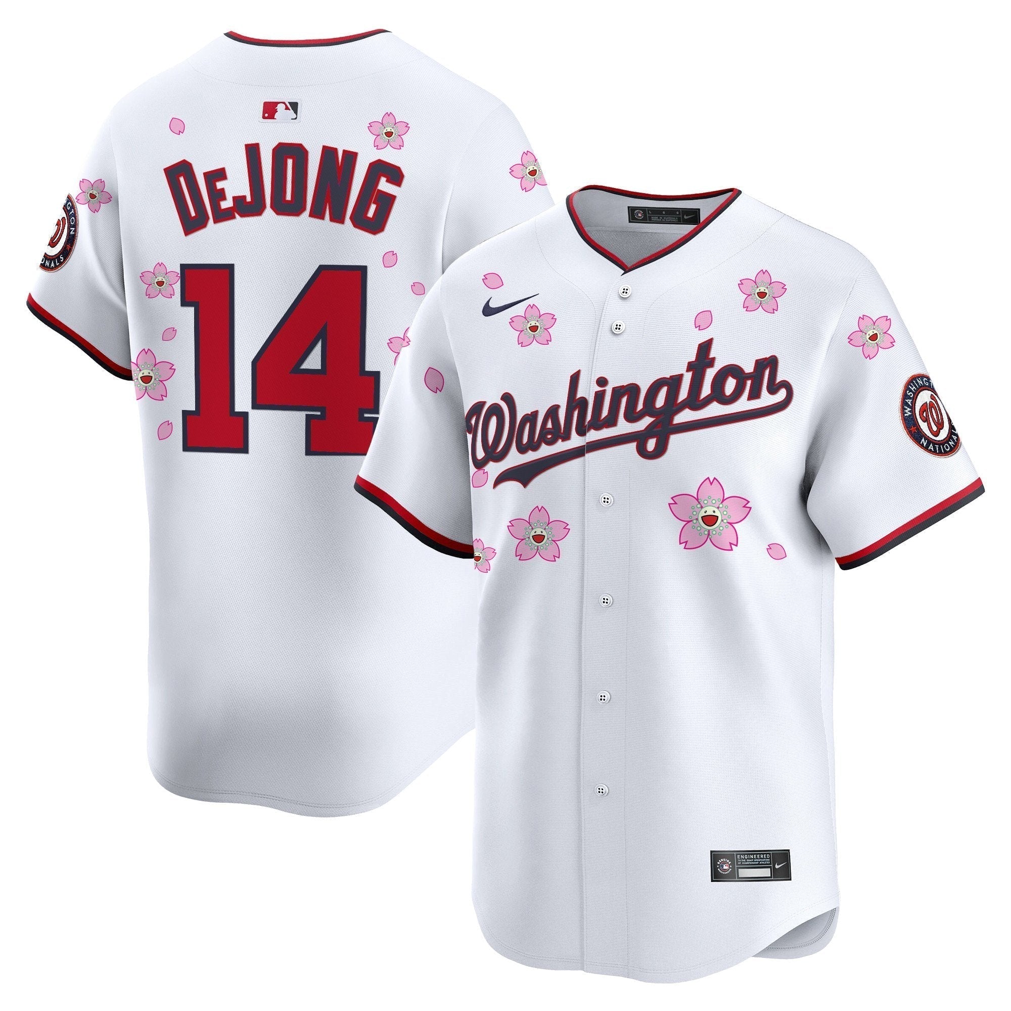 WSH Cherry Blossom Vapor Premier Limited Jersey - Stitched