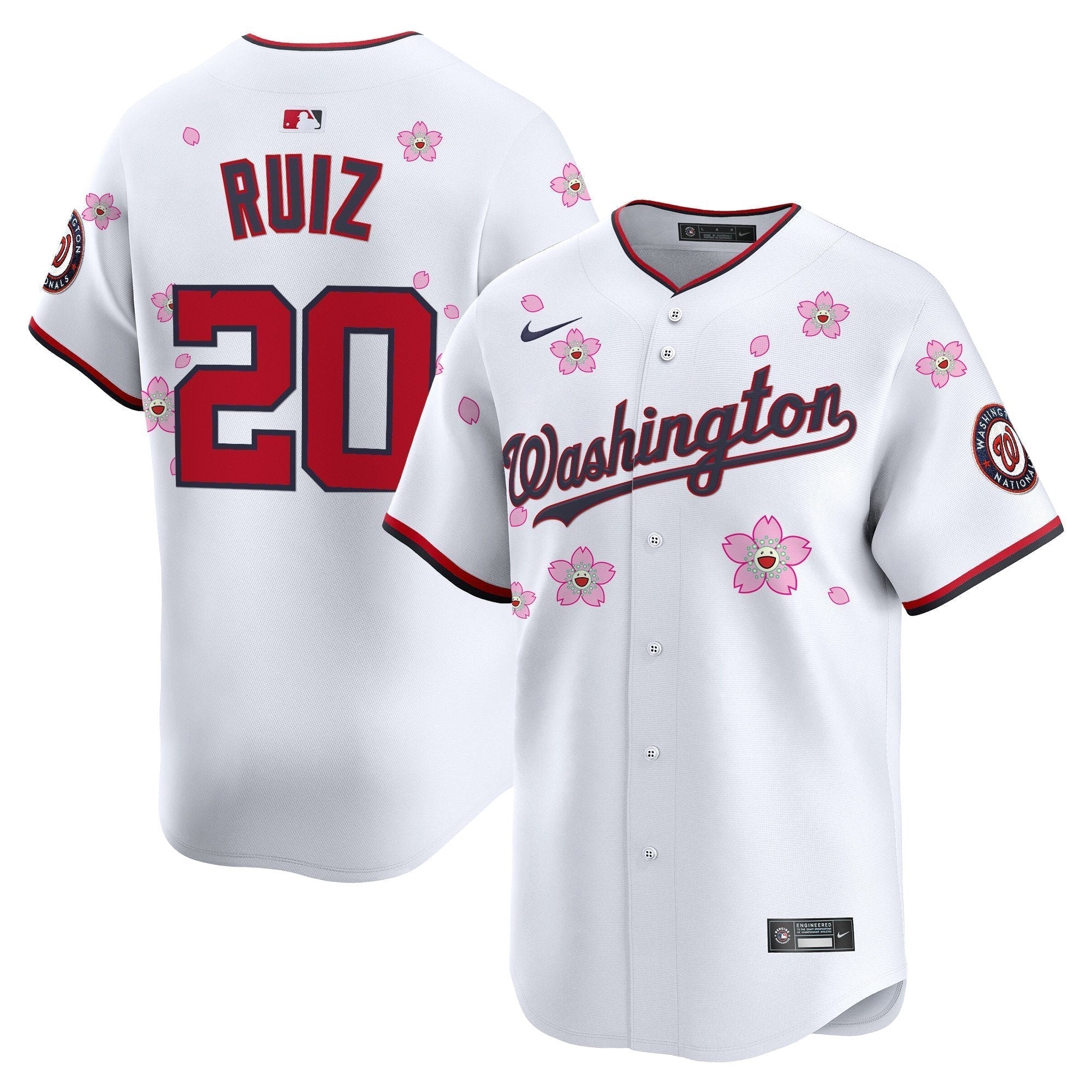 WSH Cherry Blossom Vapor Premier Limited Jersey - Stitched