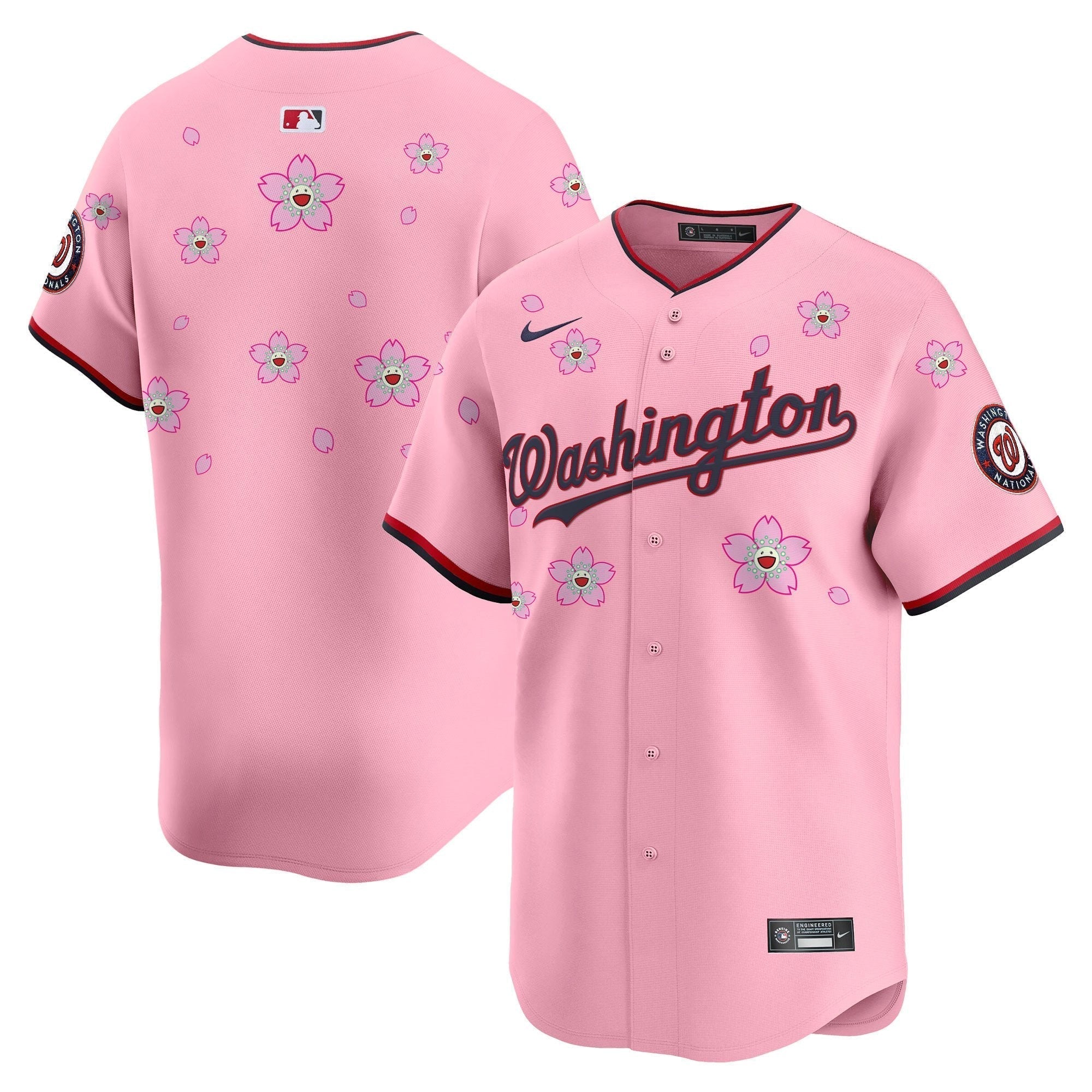 WSH Cherry Blossom Vapor Premier Limited Jersey - Stitched