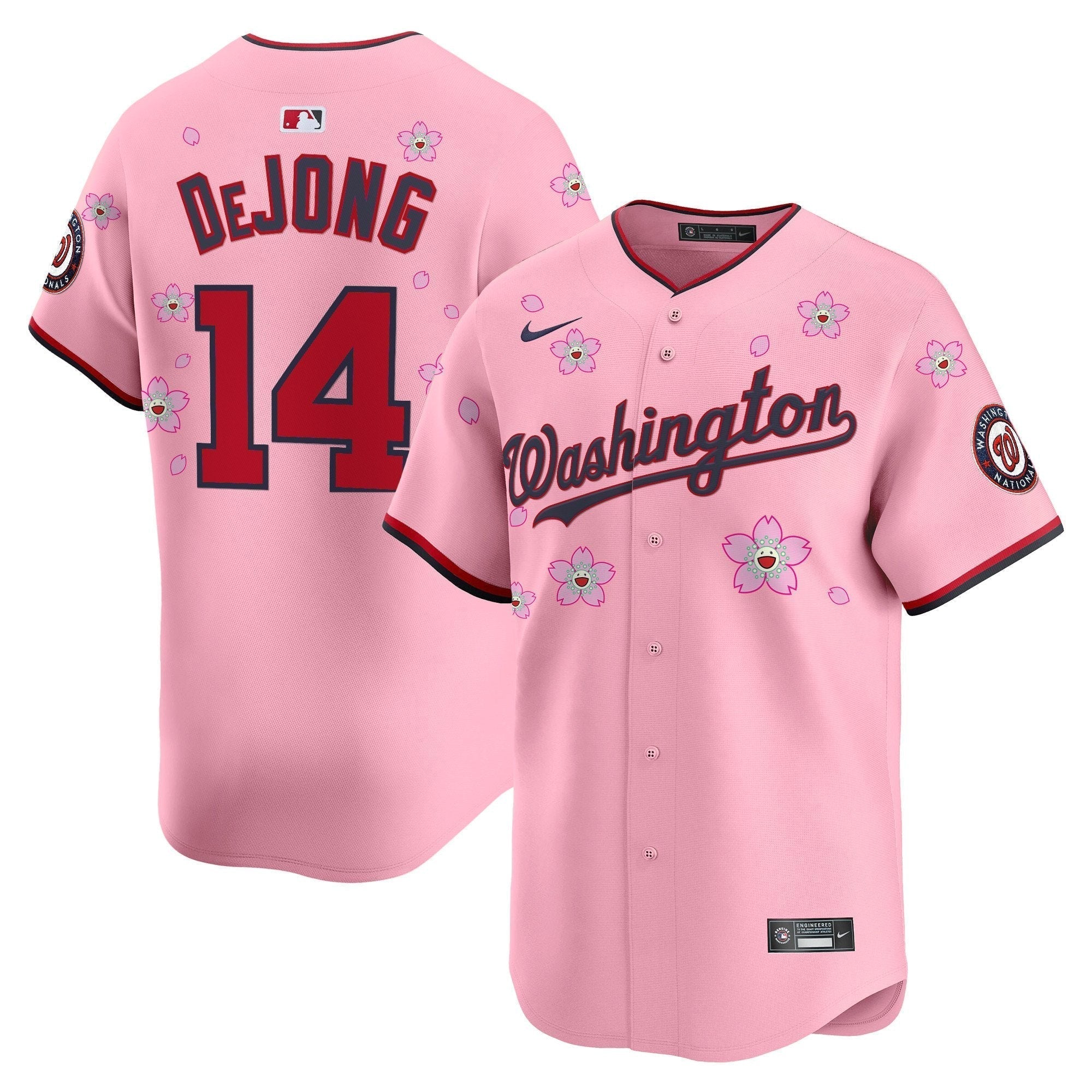 WSH Cherry Blossom Vapor Premier Limited Jersey - Stitched