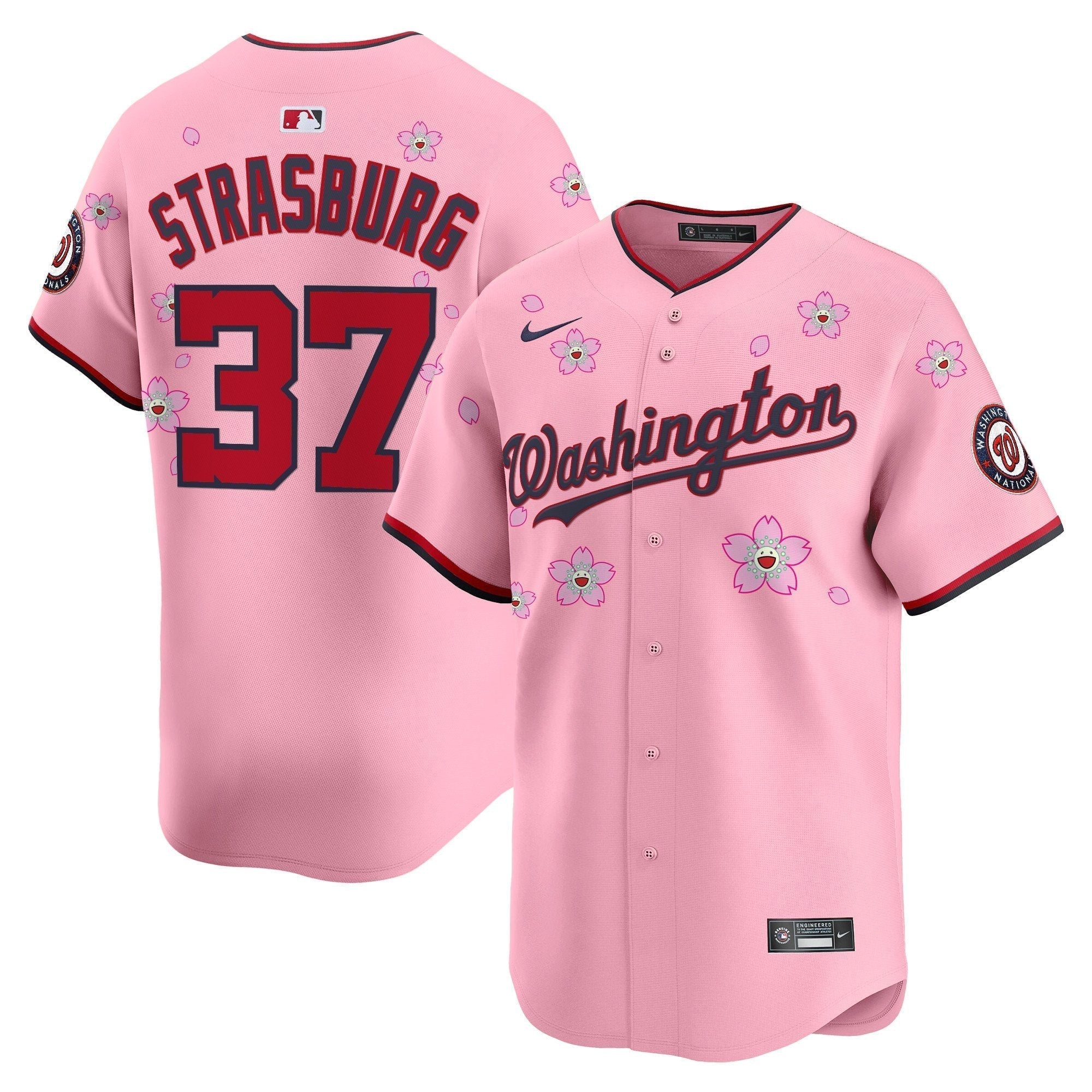 WSH Cherry Blossom Vapor Premier Limited Jersey - Stitched