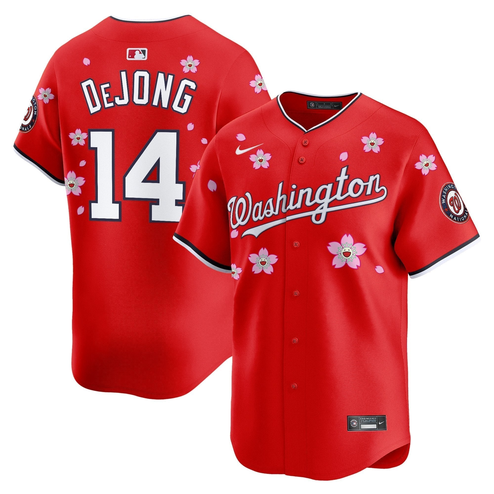 WSH Cherry Blossom Vapor Premier Limited Jersey - Stitched