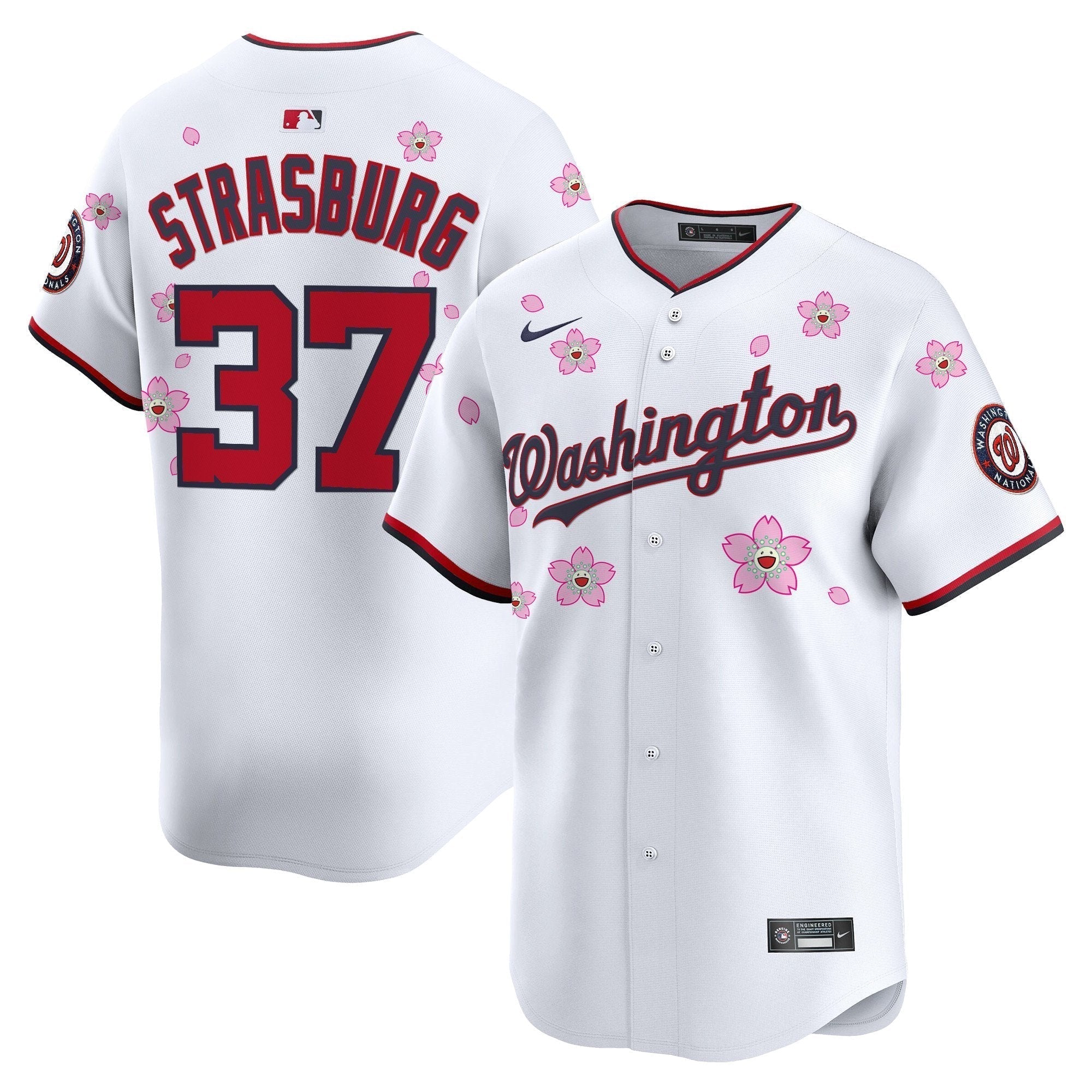 WSH Cherry Blossom Vapor Premier Limited Jersey - Stitched