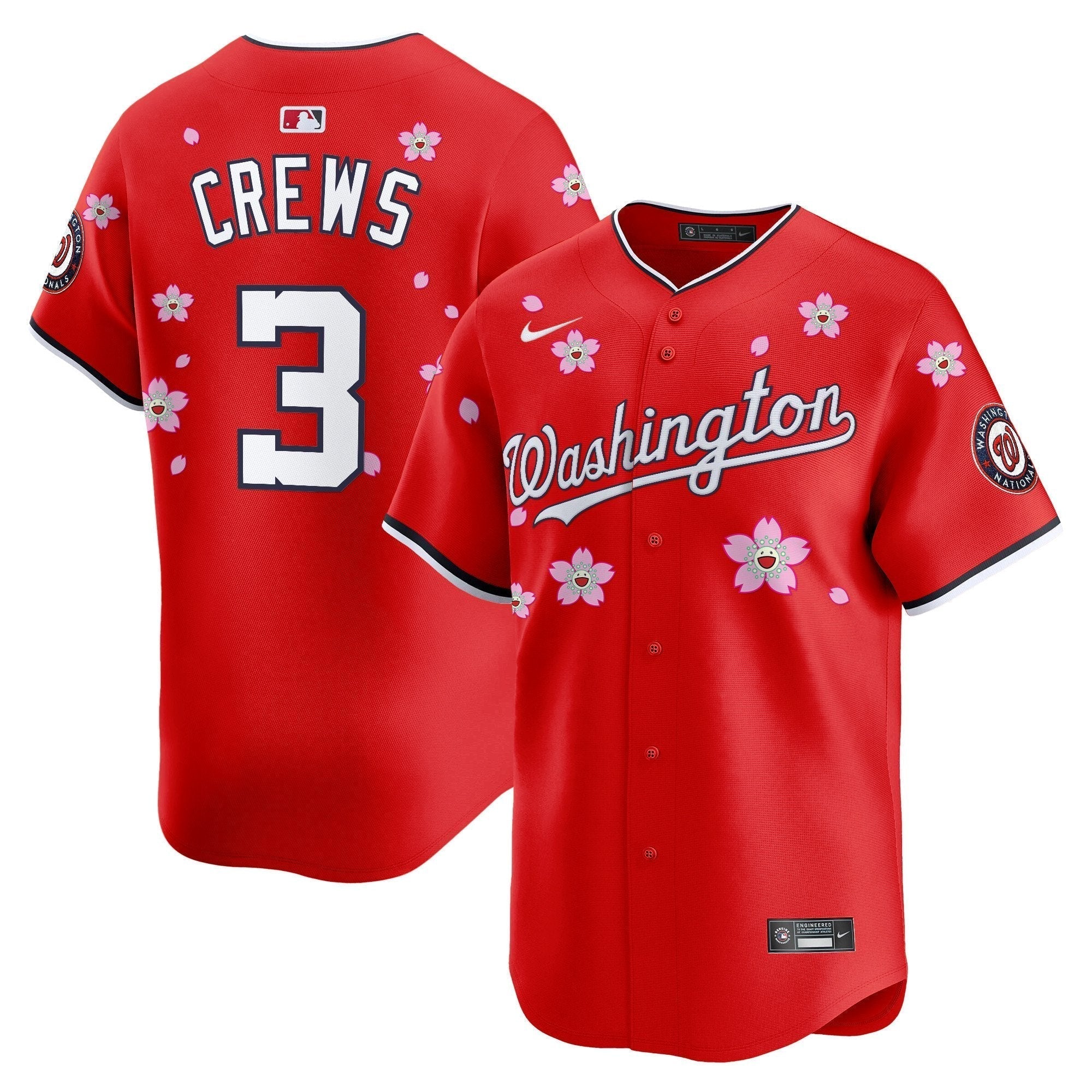 WSH Cherry Blossom Vapor Premier Limited Jersey - Stitched