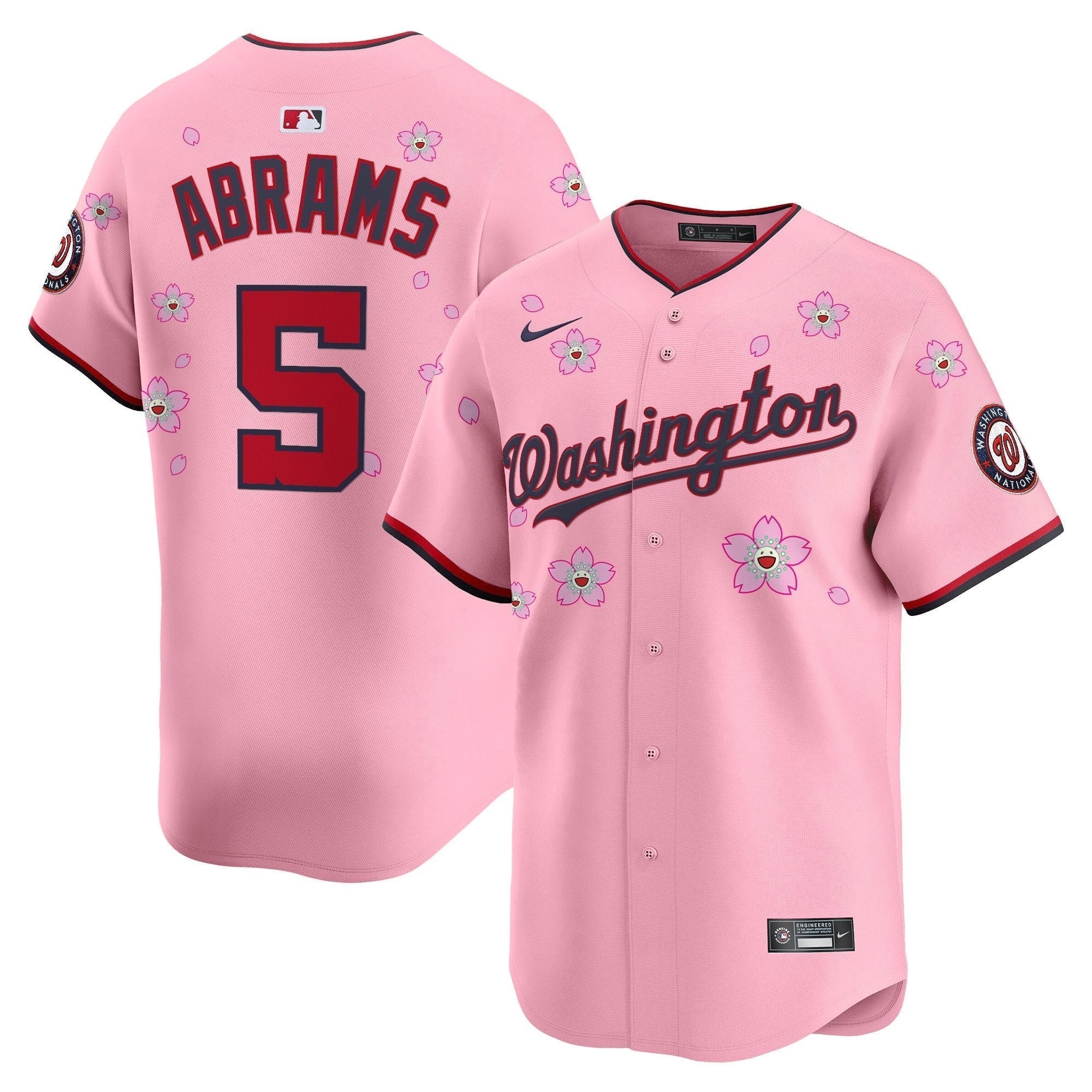WSH Cherry Blossom Vapor Premier Limited Jersey - Stitched