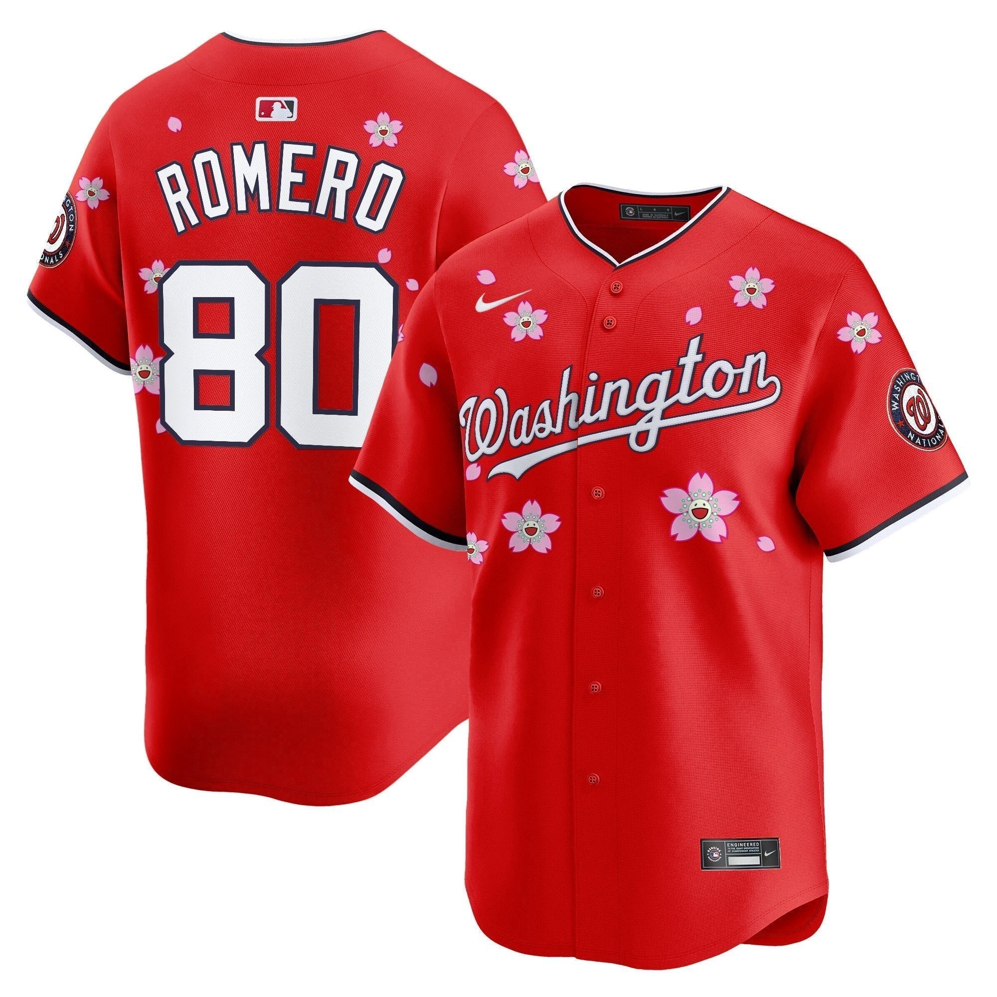 WSH Cherry Blossom Vapor Premier Limited Jersey - Stitched