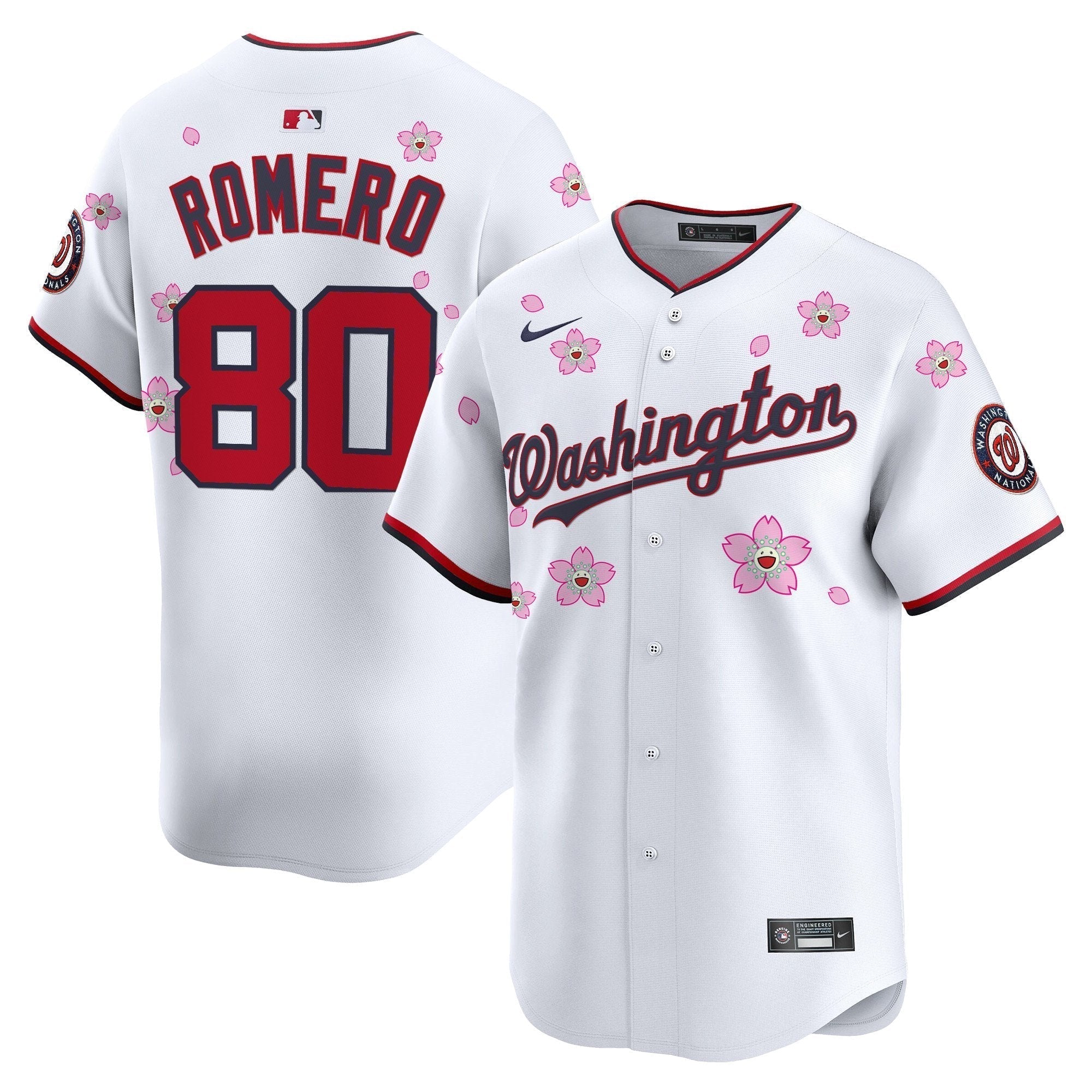 WSH Cherry Blossom Vapor Premier Limited Jersey - Stitched