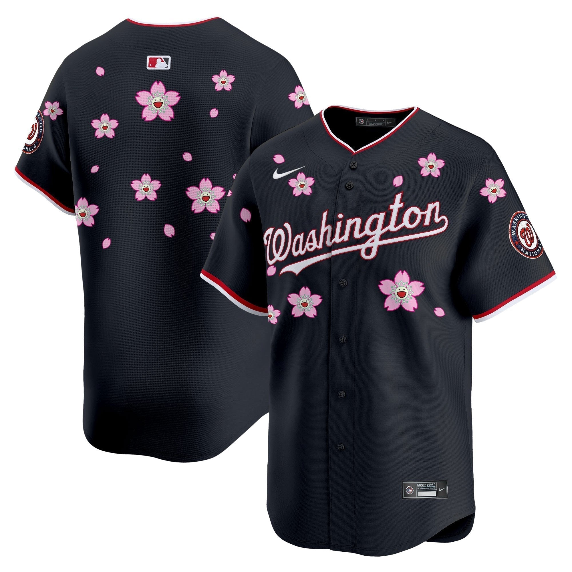 WSH Cherry Blossom Vapor Premier Limited Jersey - Stitched