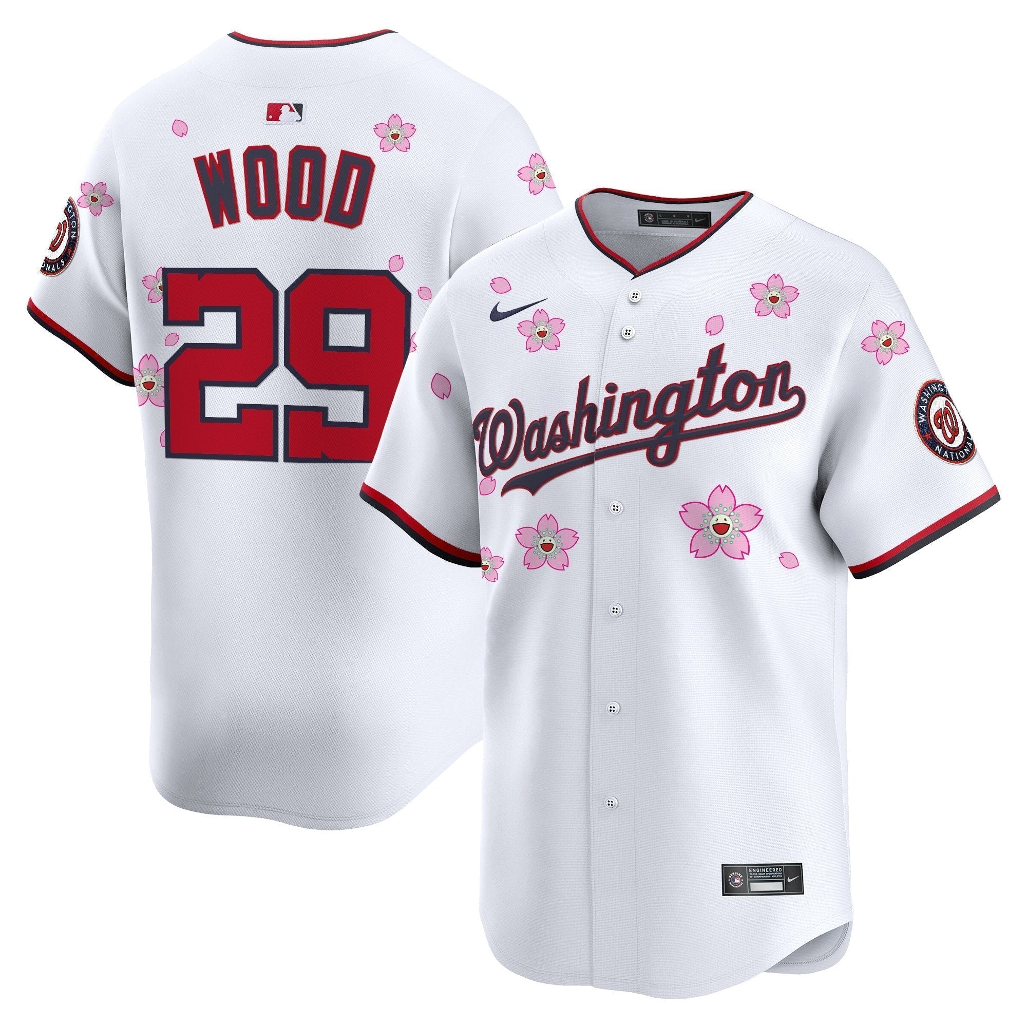 WSH Cherry Blossom Vapor Premier Limited Jersey - Stitched