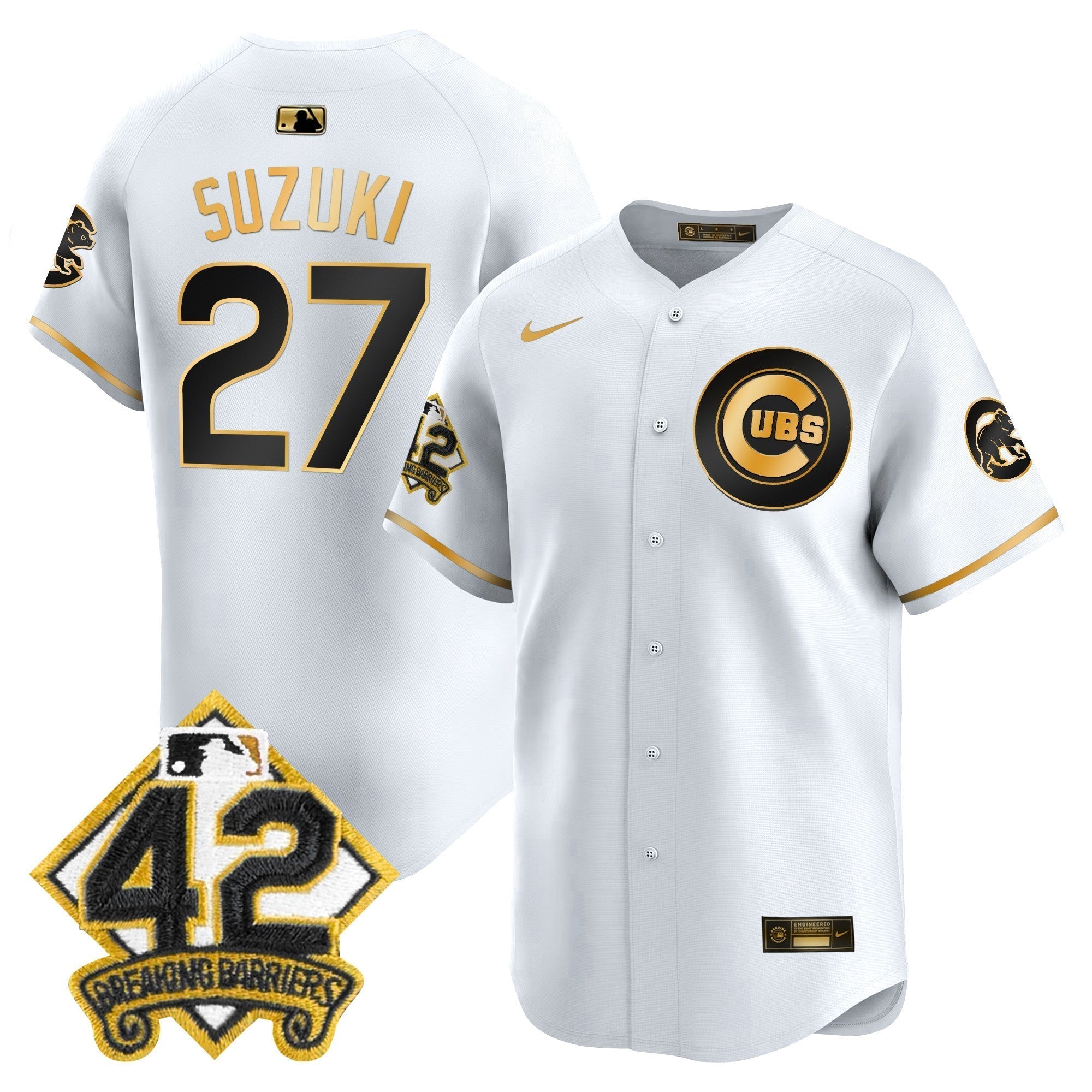 CHC 2025 Jackie Robinson Patch Vapor Premier Limited Jersey - Stitched