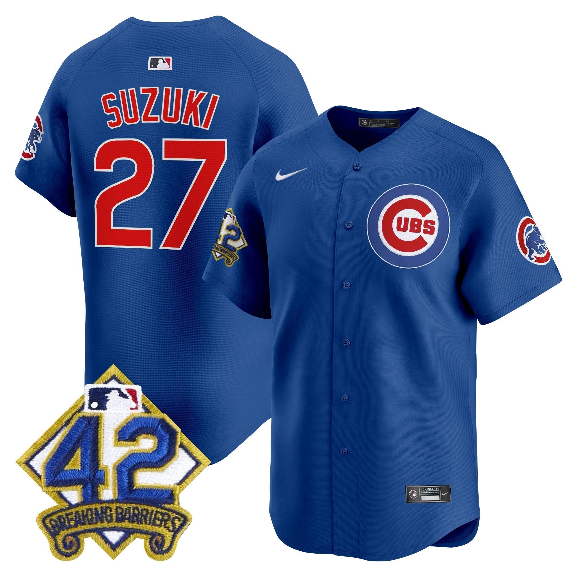 CHC 2025 Jackie Robinson Patch Vapor Premier Limited Jersey - Stitched