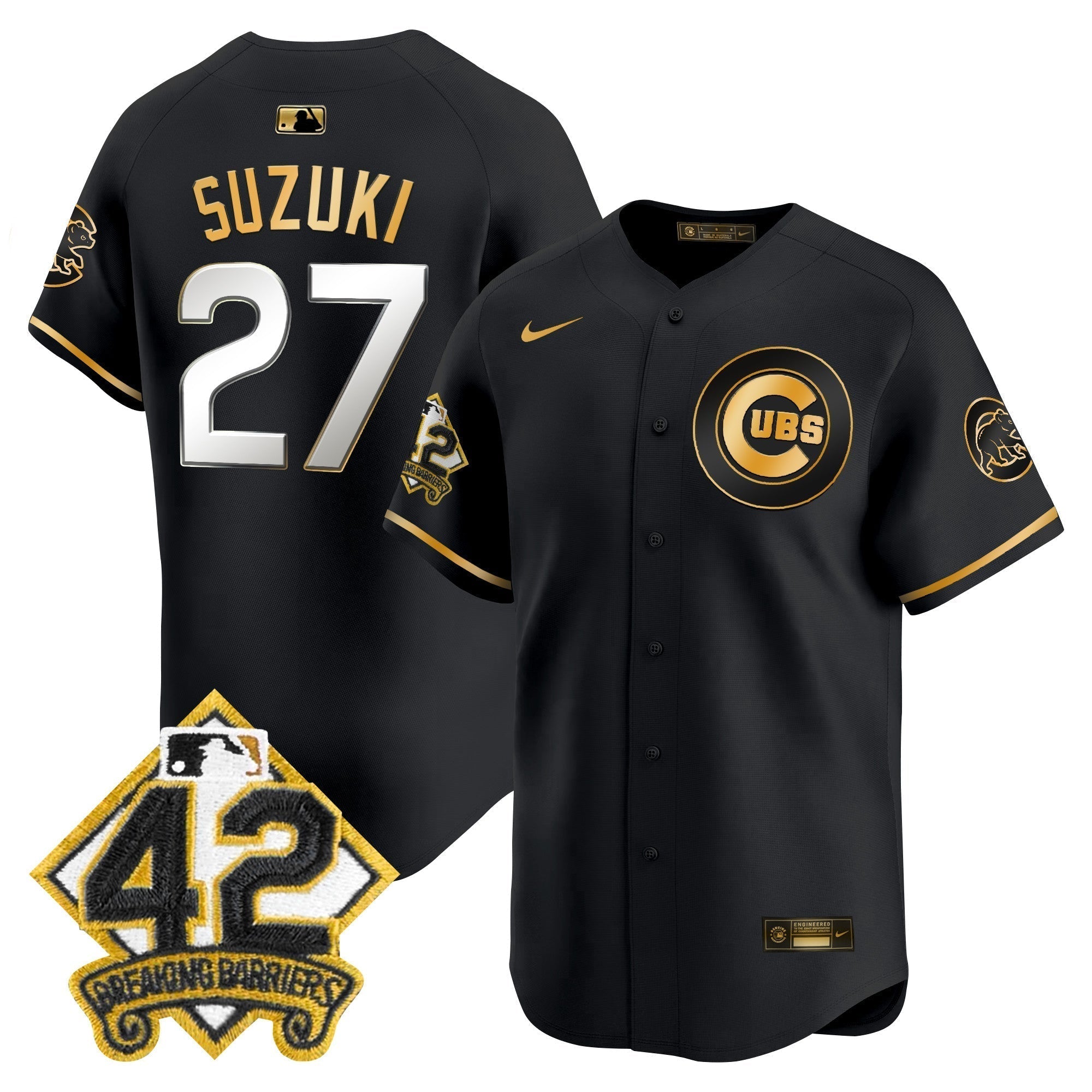 CHC 2025 Jackie Robinson Patch Vapor Premier Limited Jersey - Stitched